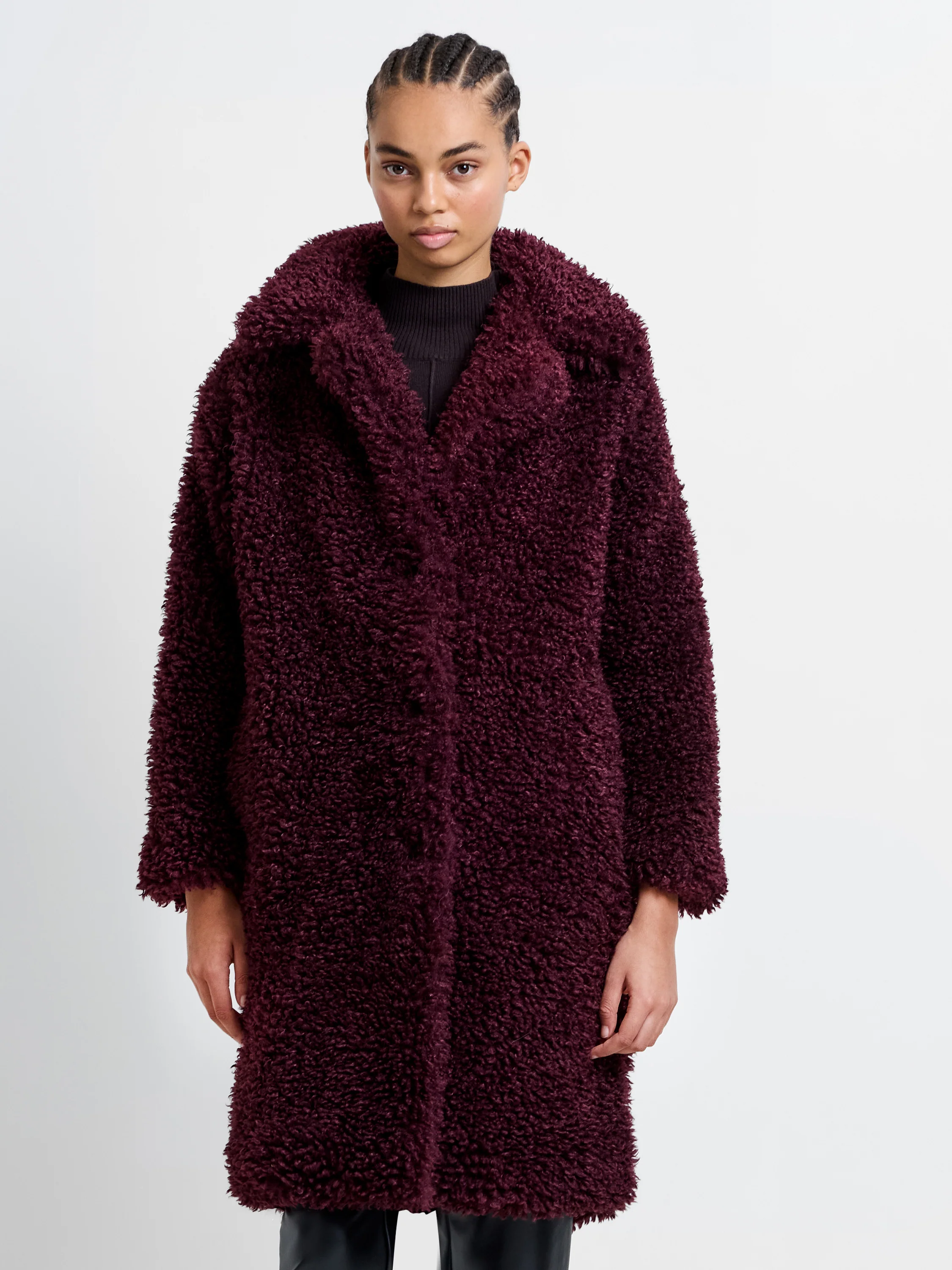Boucle Peak Collar Coat - Image 2