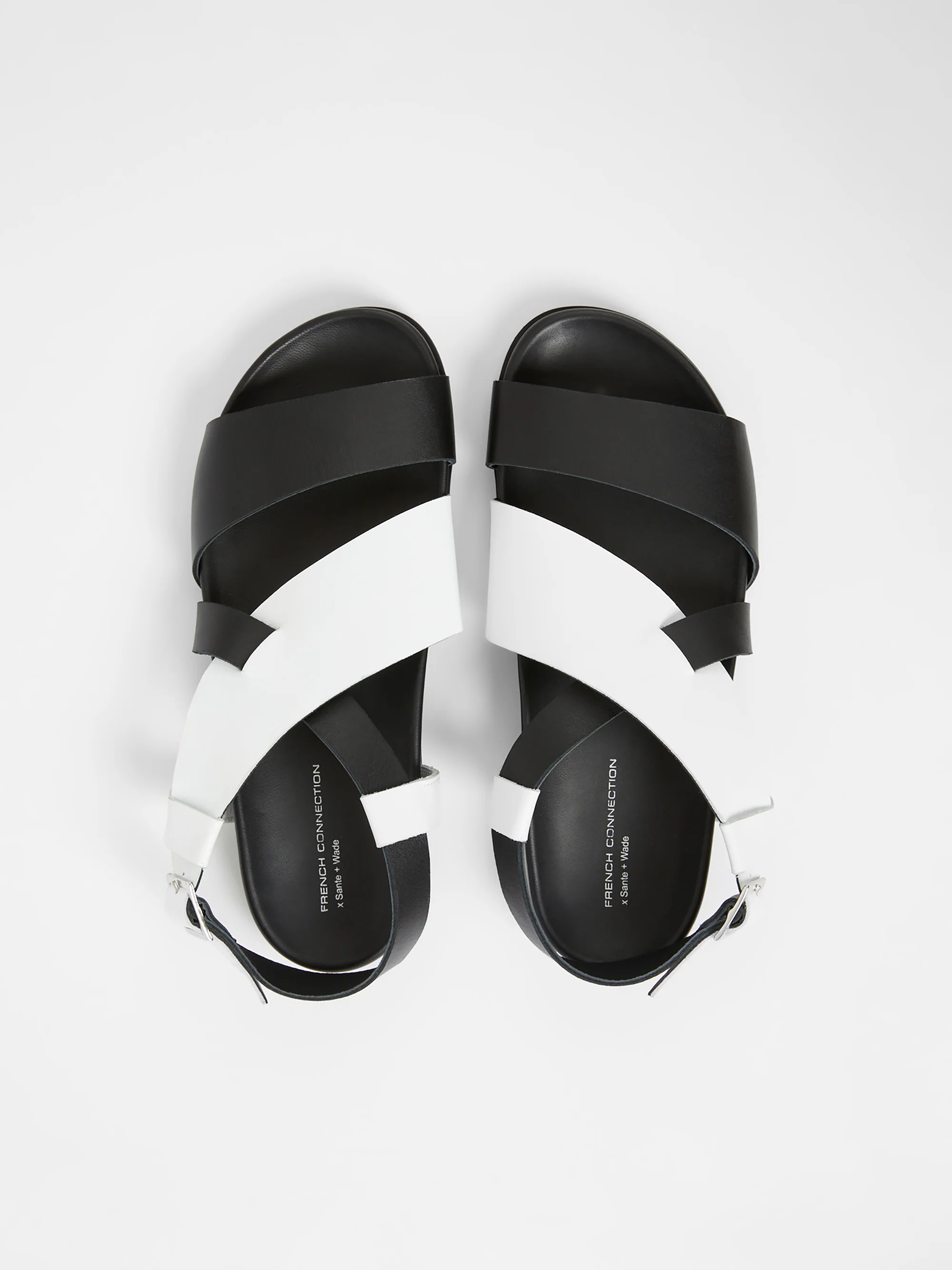 S+W x Branca Asymmetric Footbed Sandals - Image 2