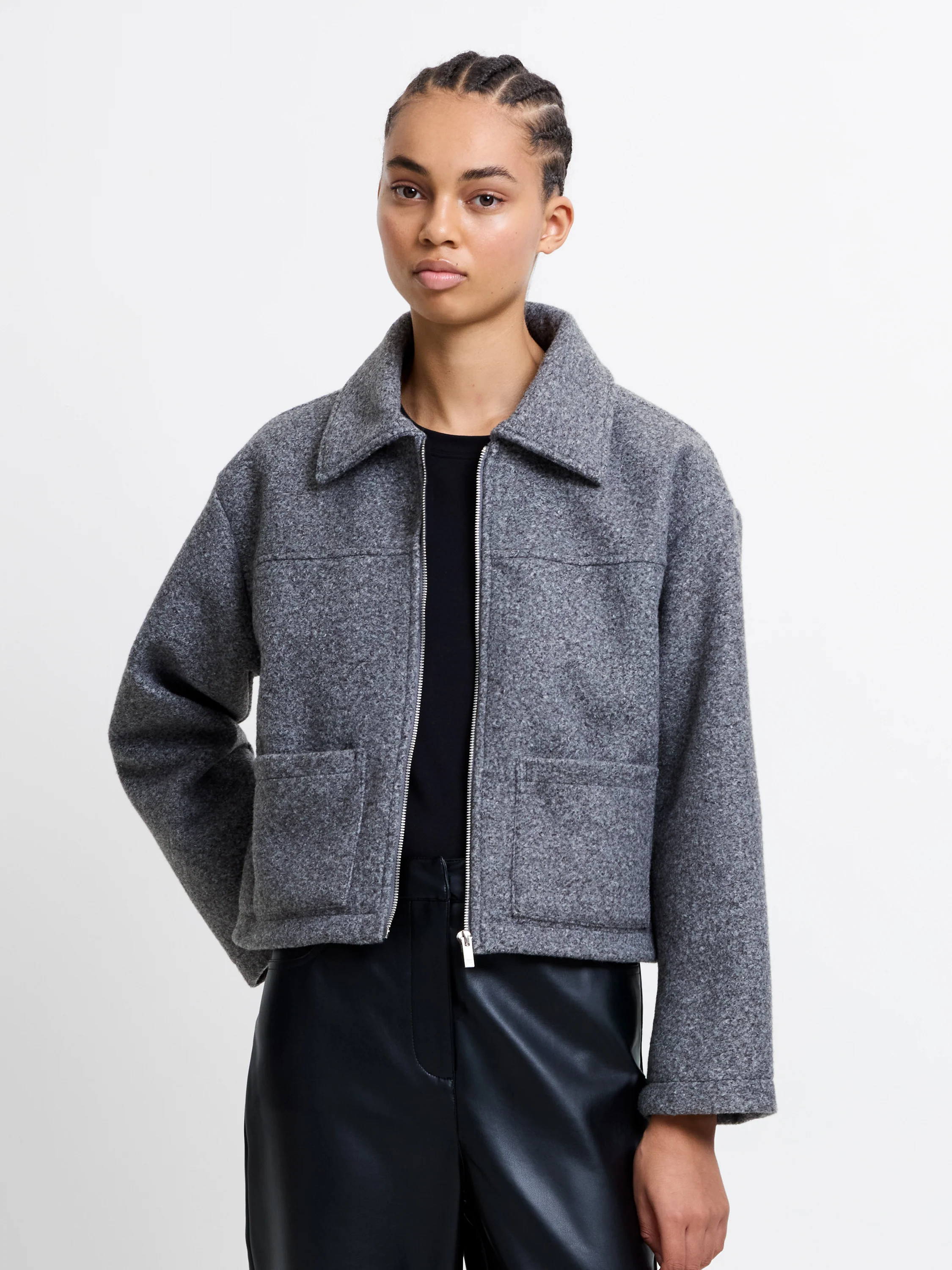 Brushed Pocket Jacket