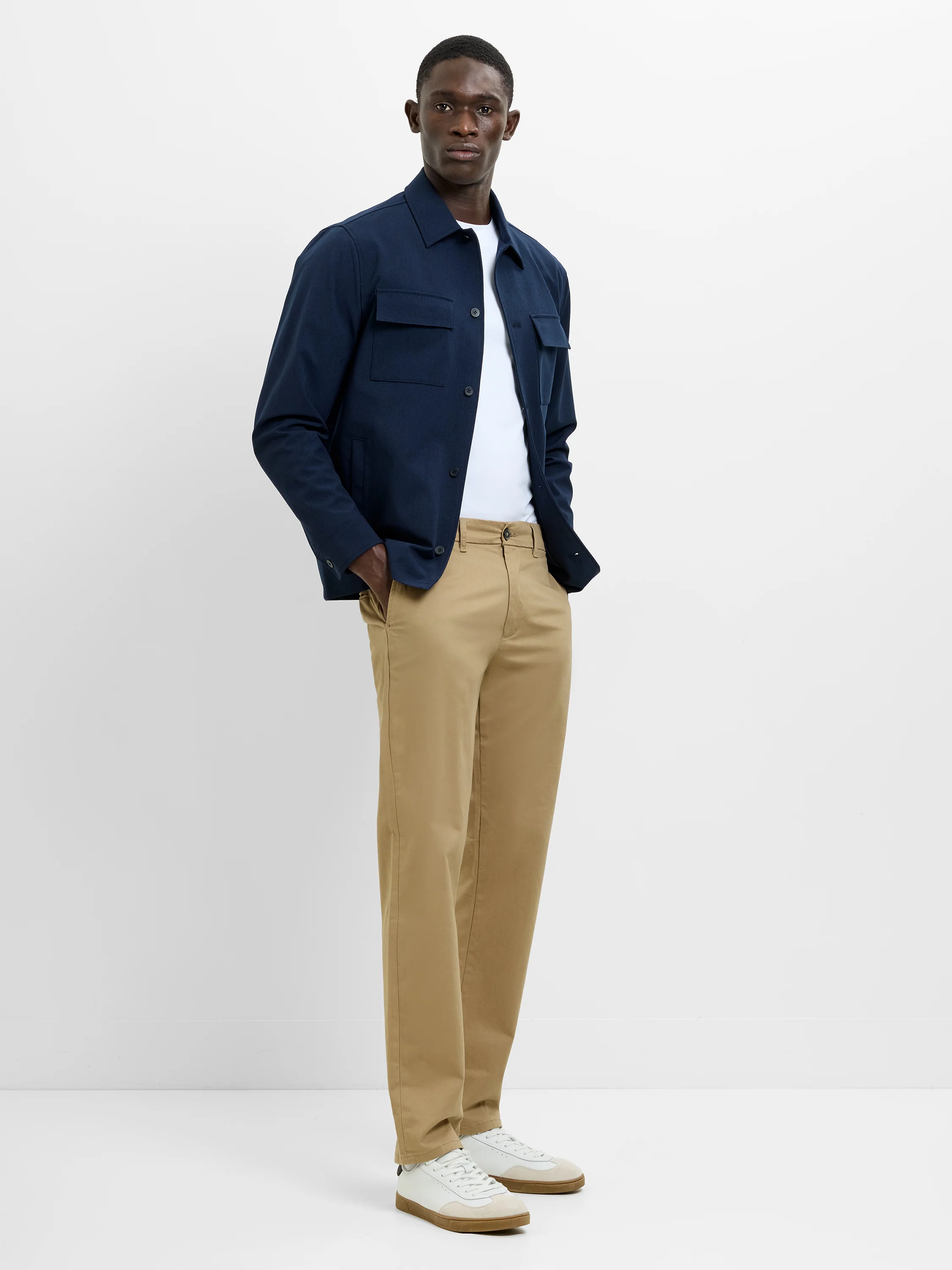 Button-Through Flap Chest Pocket Jacket - Image 5