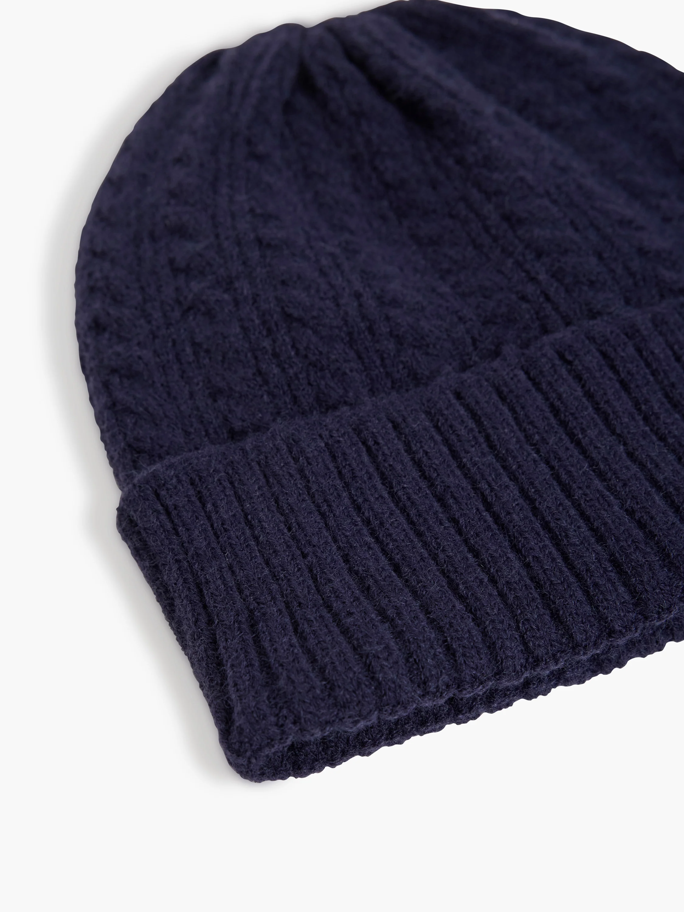 Cable Knit Beanie Hat - Image 2