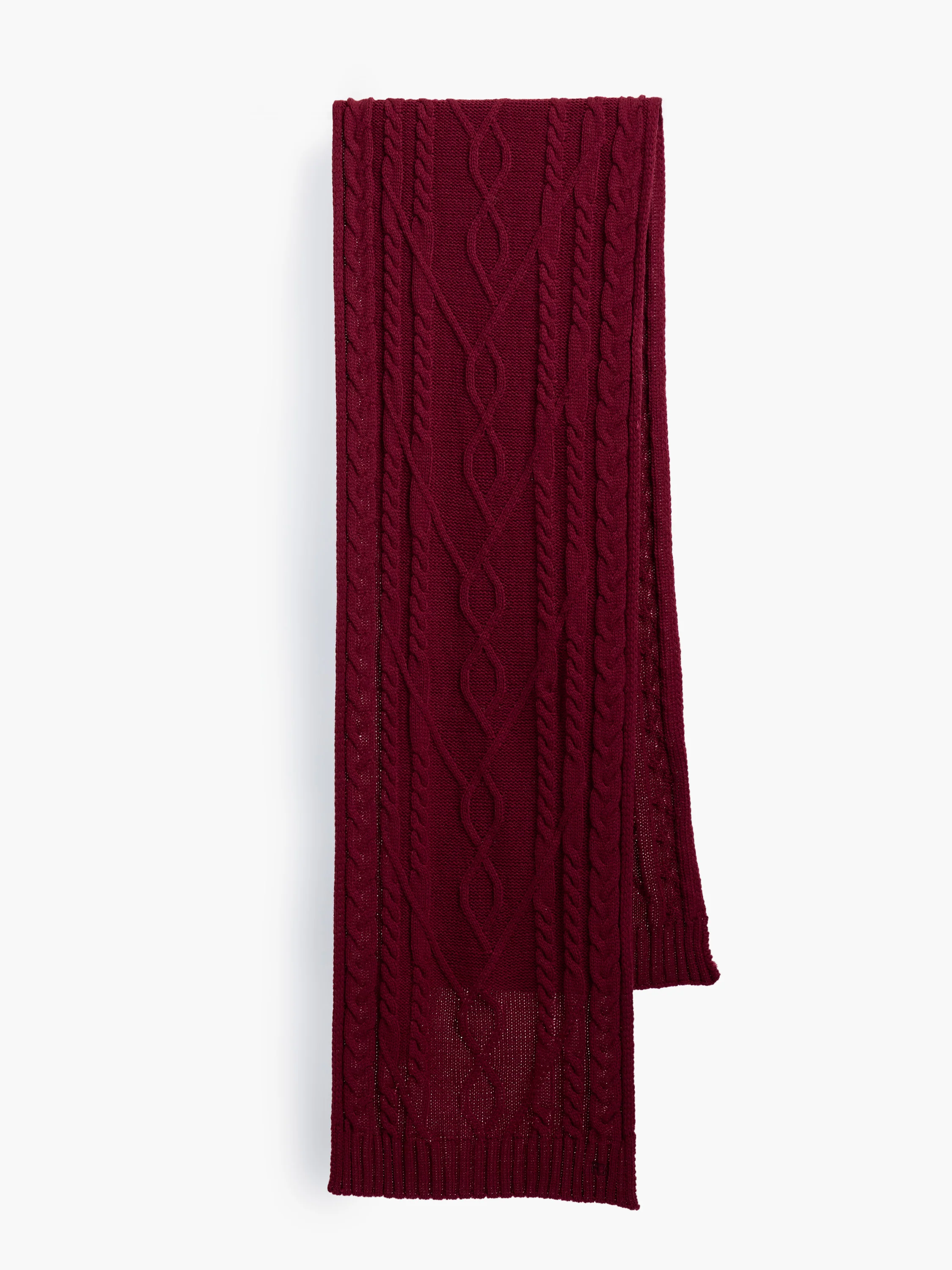 Cable Knit Scarf and Beanie Set - Image 5