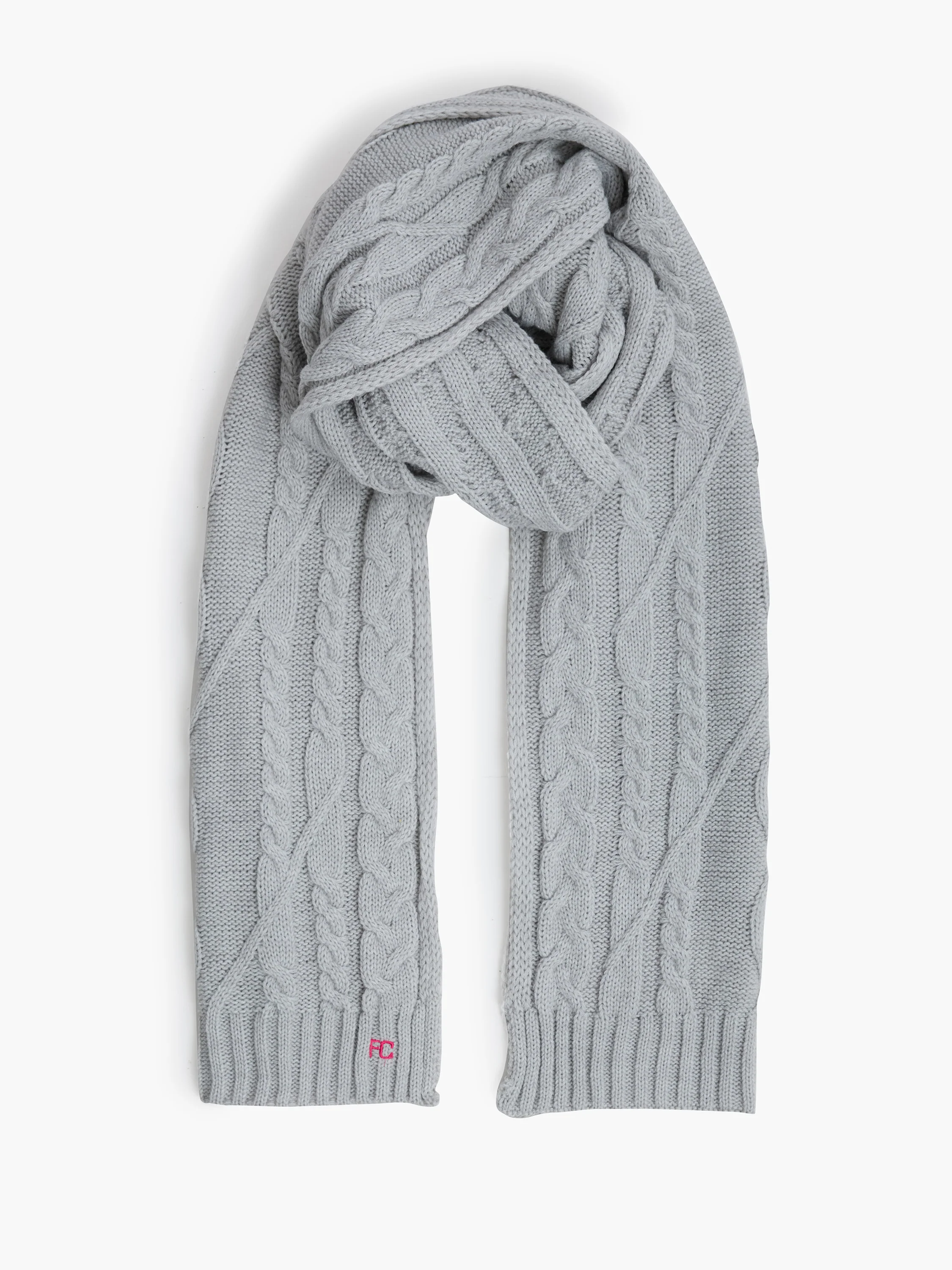 Cable Knit Scarf and Beanie Set - Image 2