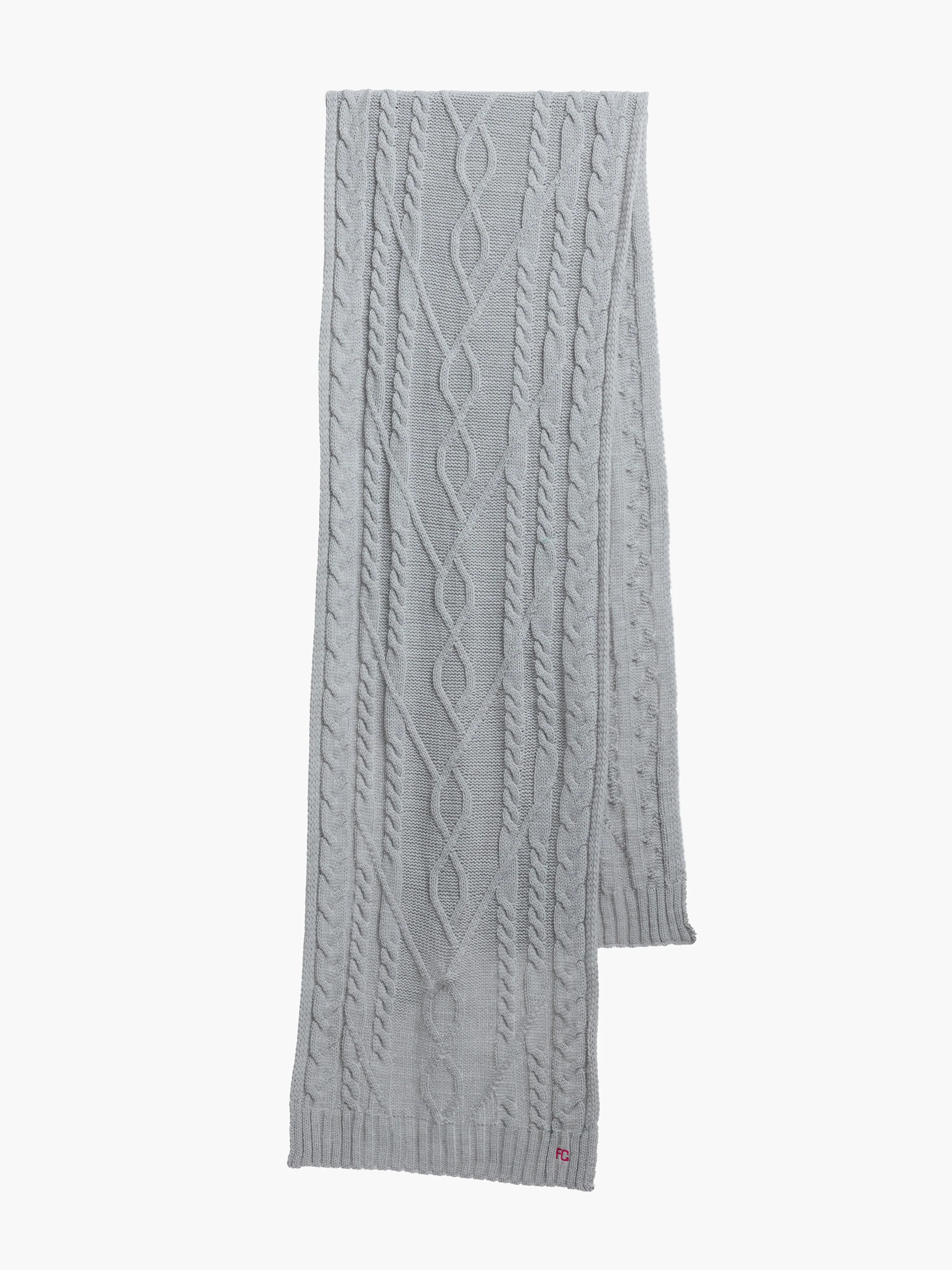 Cable Knit Scarf and Beanie Set - Image 5