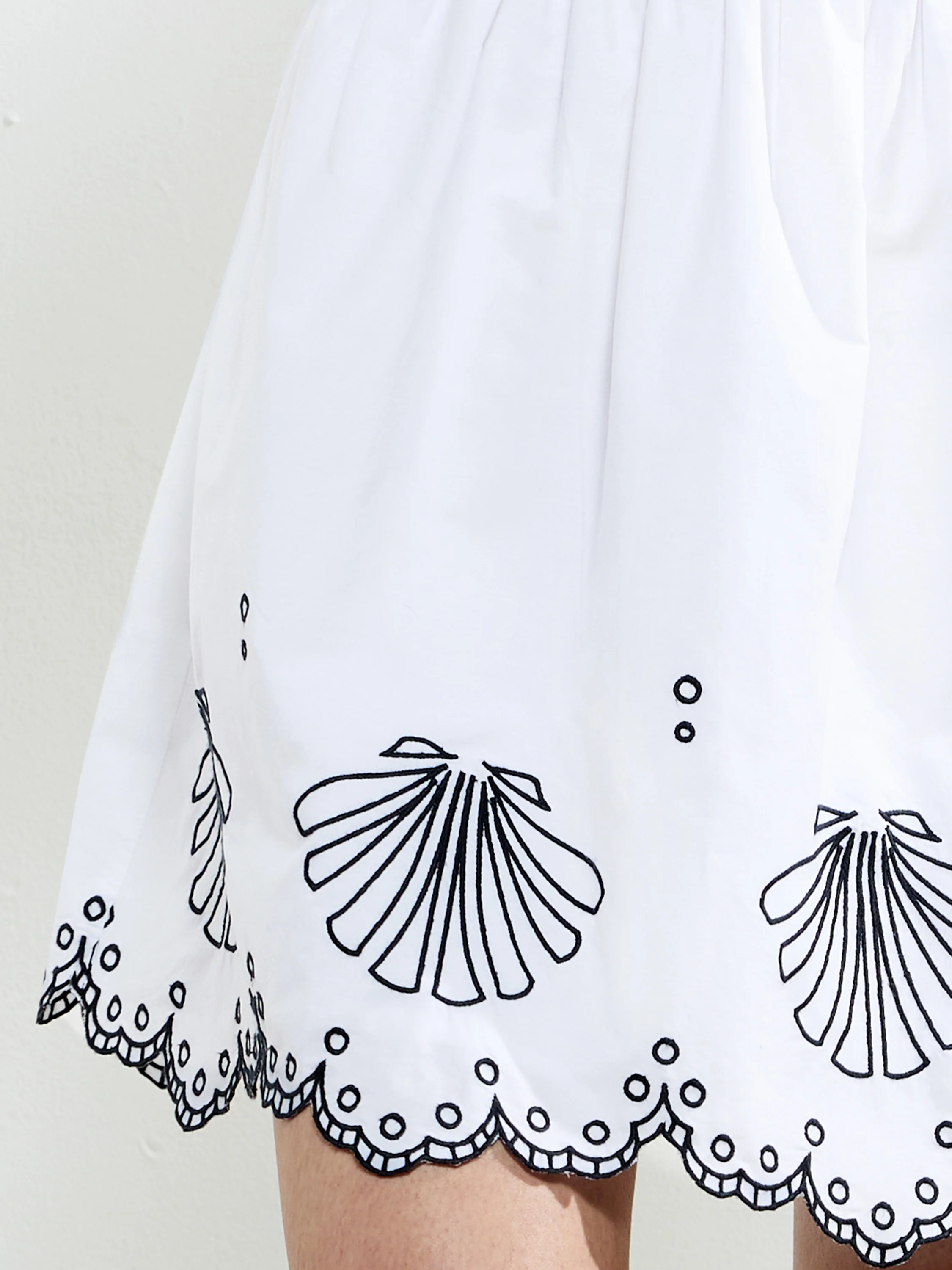 Cambria Cotton Anglaise Mini Dress - Image 3