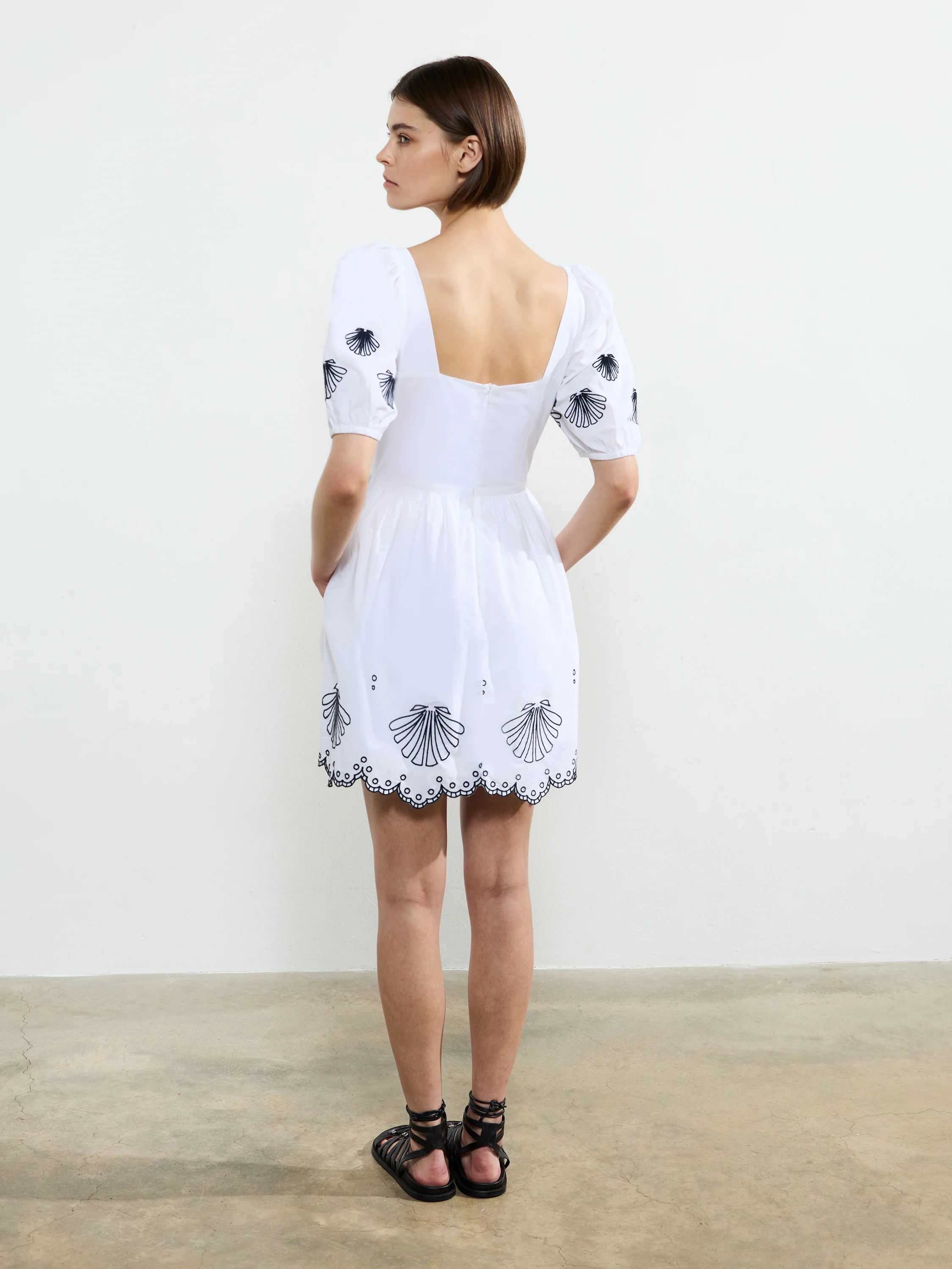 Cambria Cotton Anglaise Mini Dress - Image 5