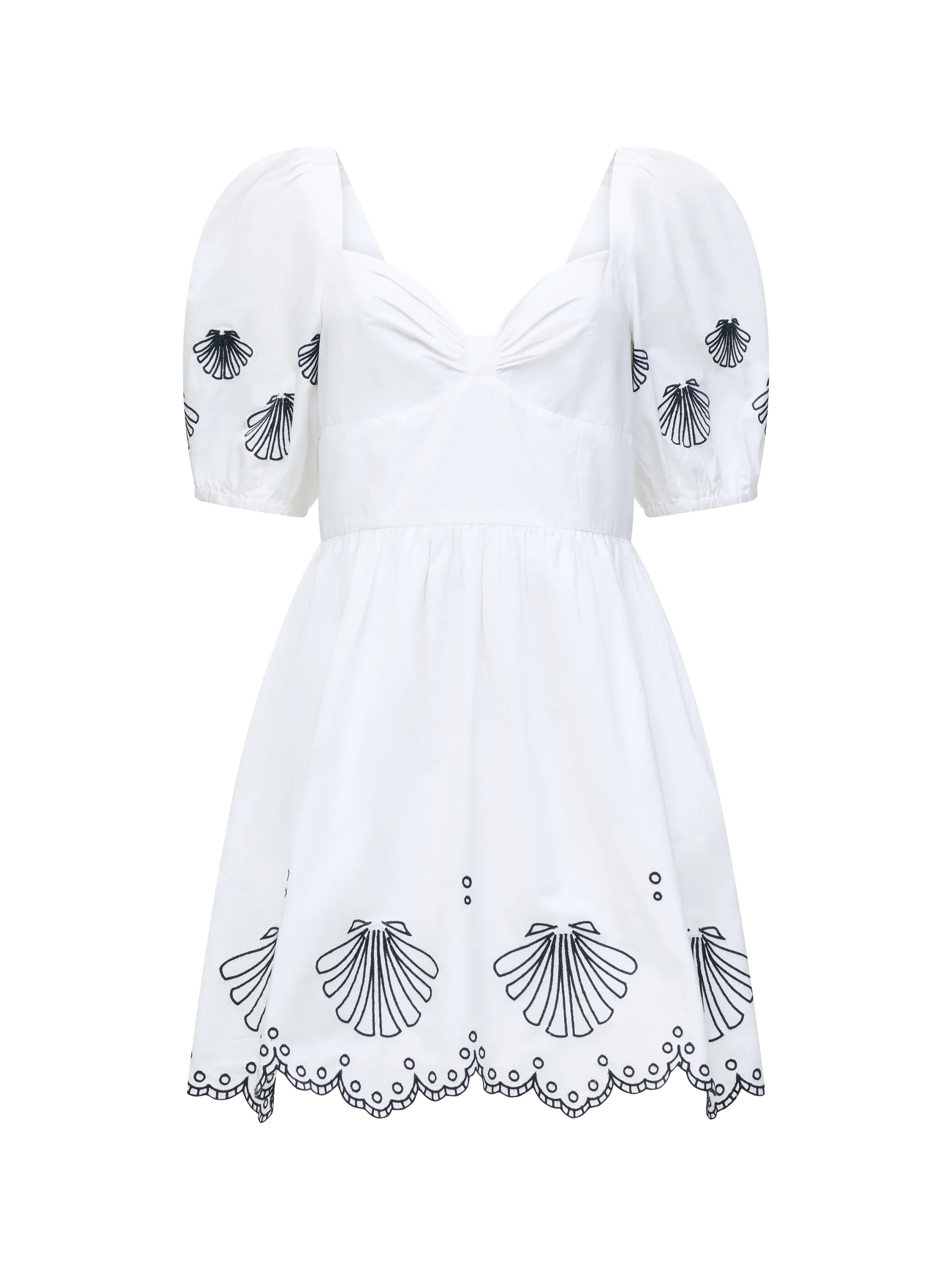 Cambria Cotton Anglaise Mini Dress - Image 6
