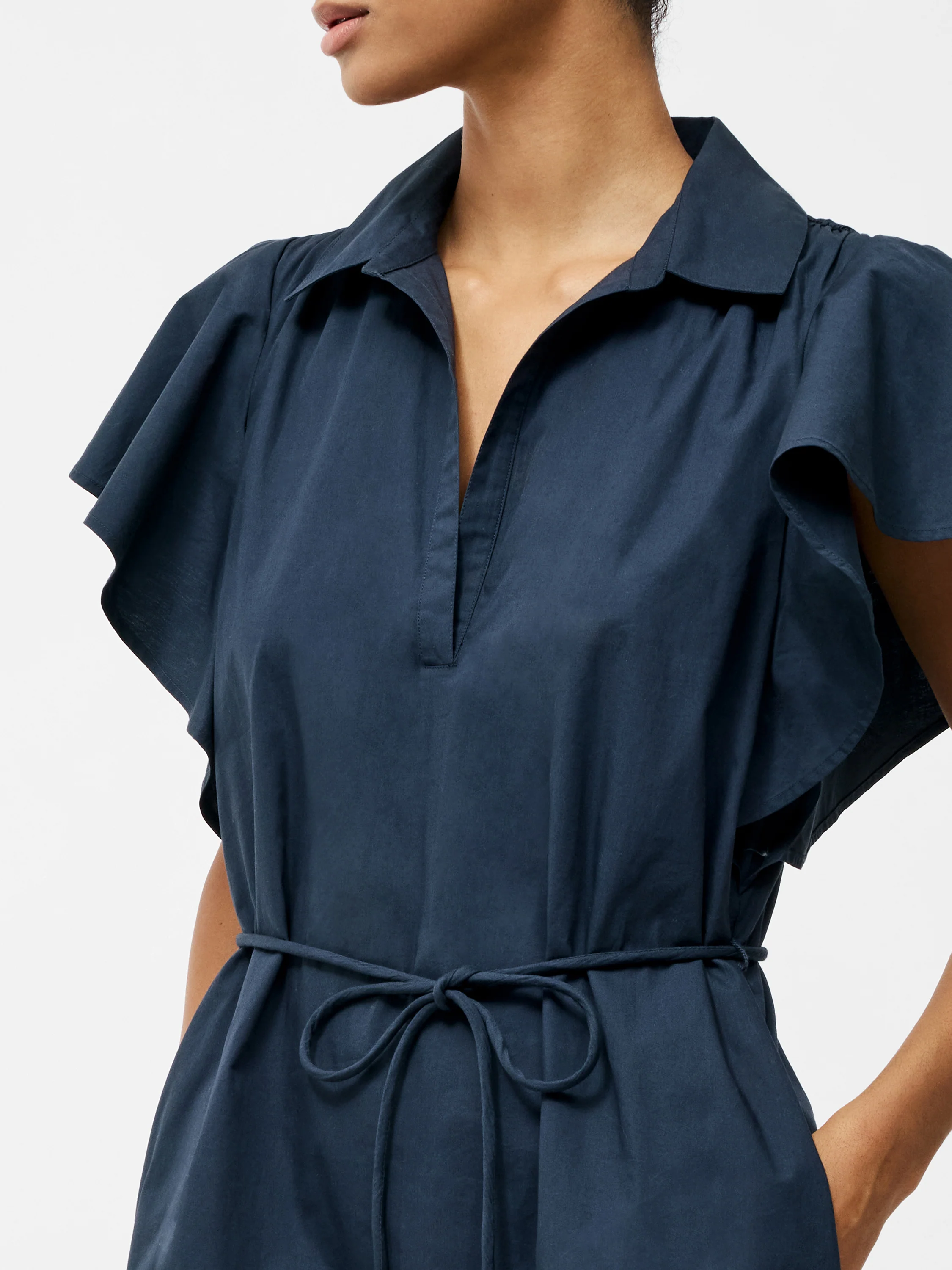 Cambria Cotton Belted Midi Dress - Image 5