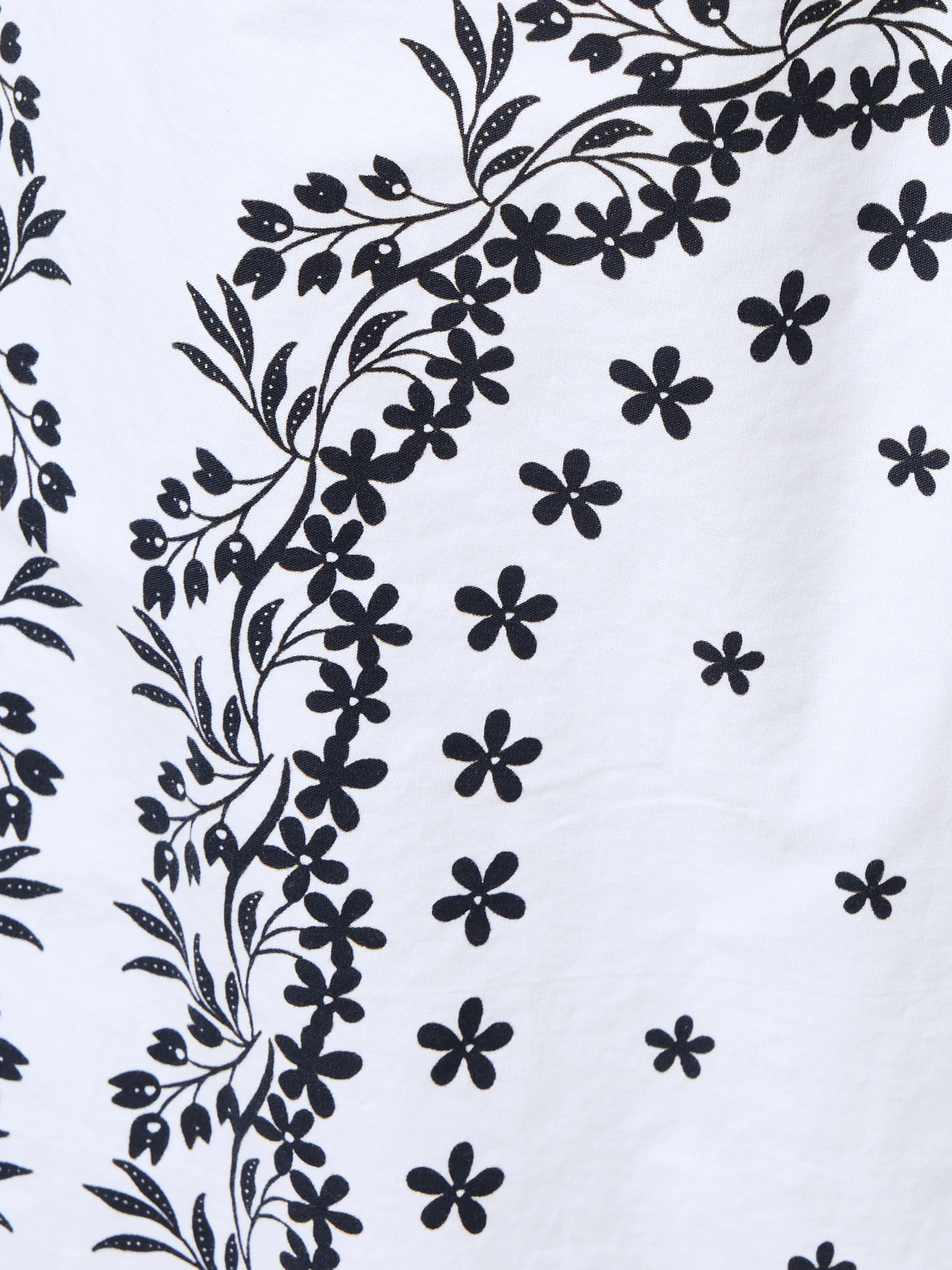 Cambria Cotton Floral Sleeve Tie Up Shirt - Image 3