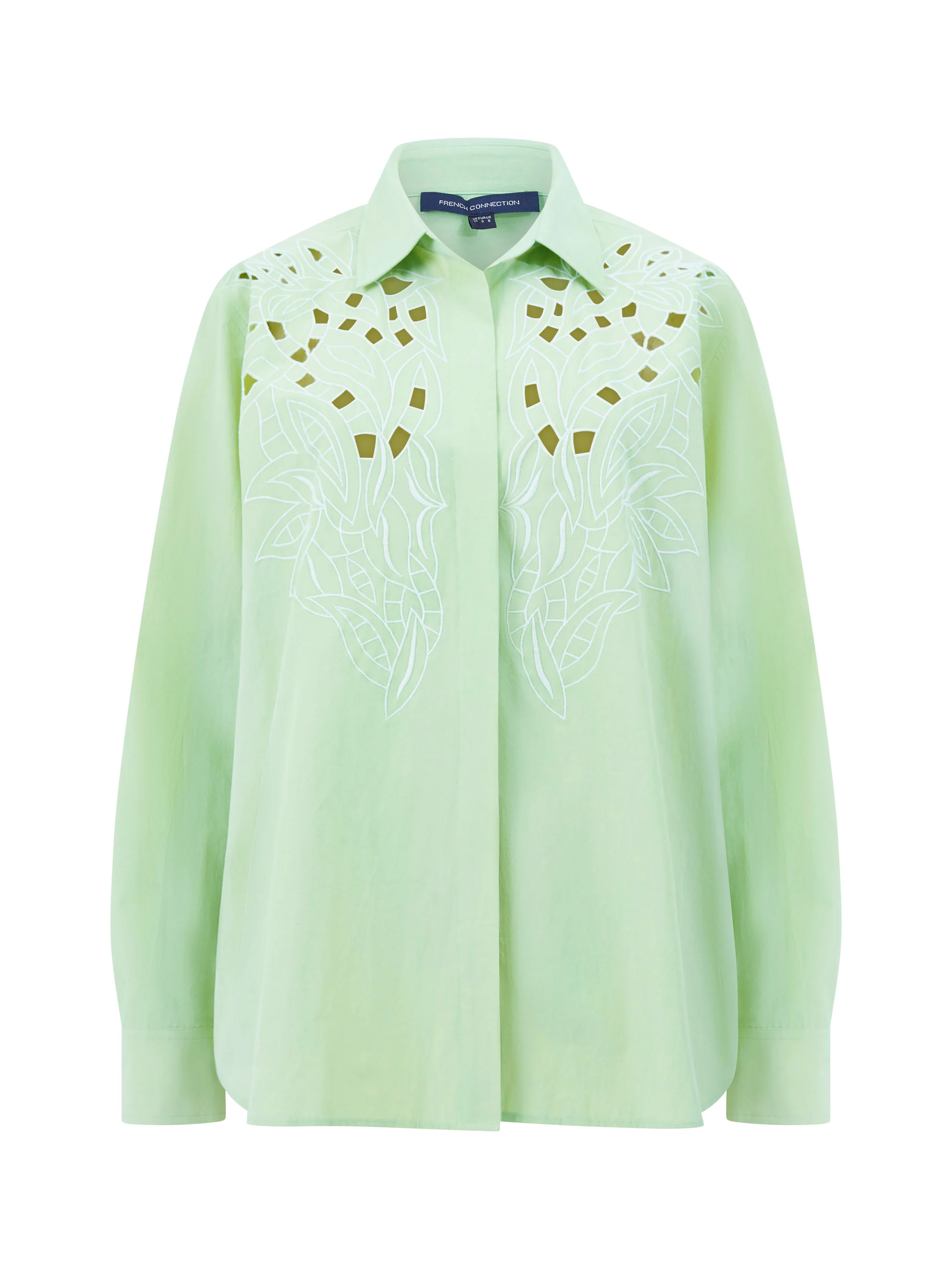 Cambria Cotton Long Sleeve Broderie Shirt - Image 7