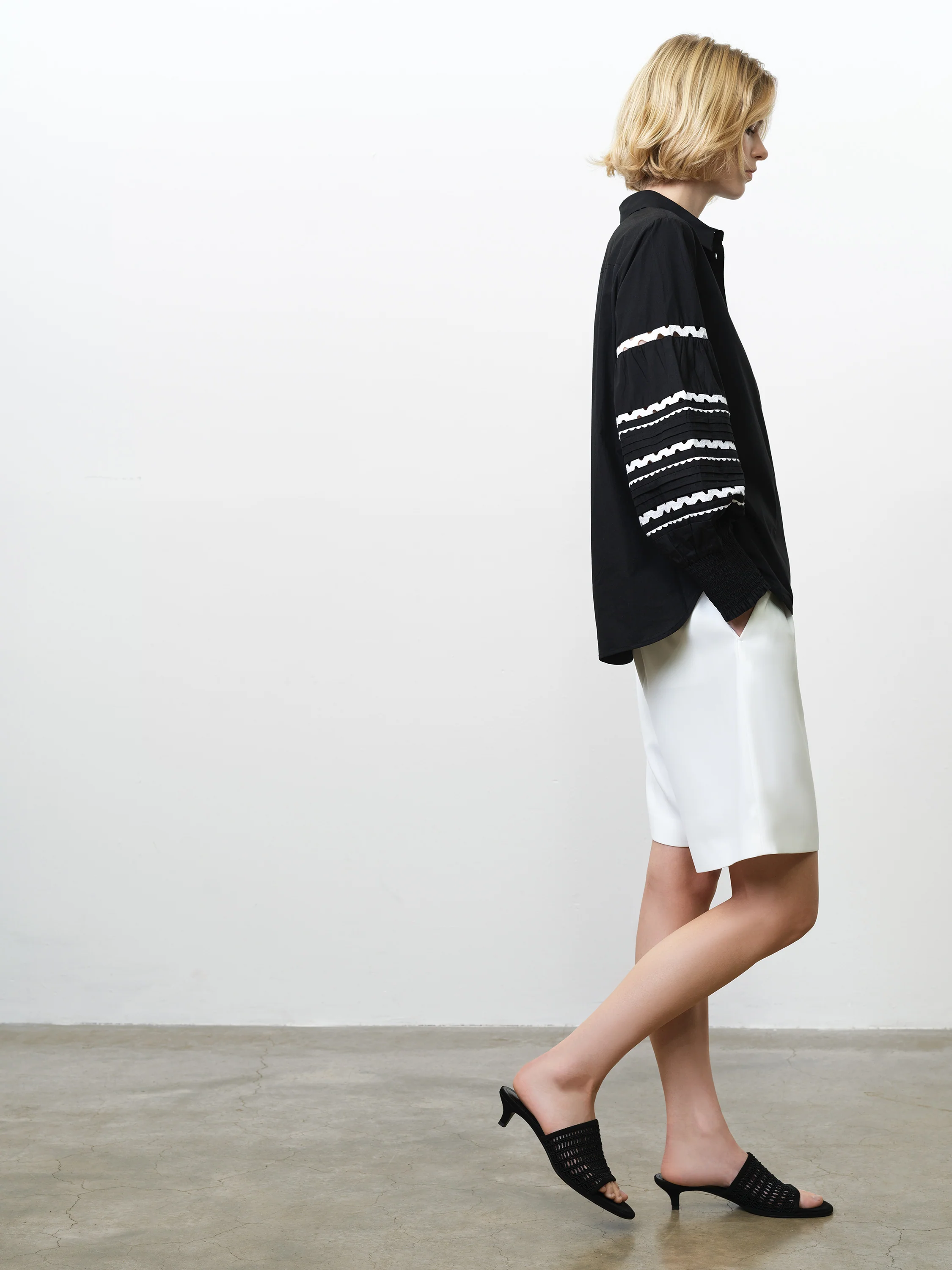 Cambria Cotton Ric Rac Long Sleeve Shirt - Image 2