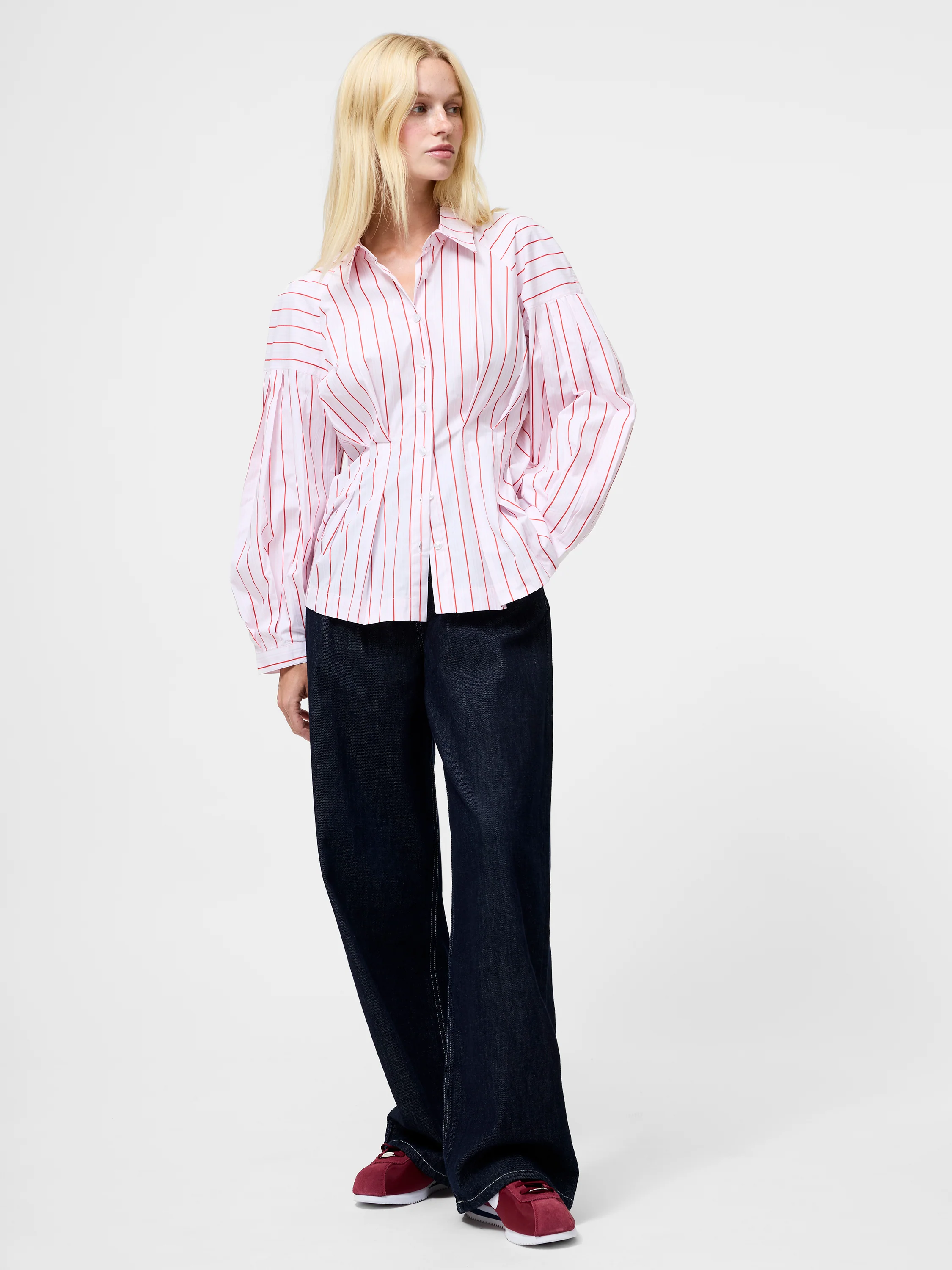 Cambria Dobby Pleat Stripe Shirt - Image 3