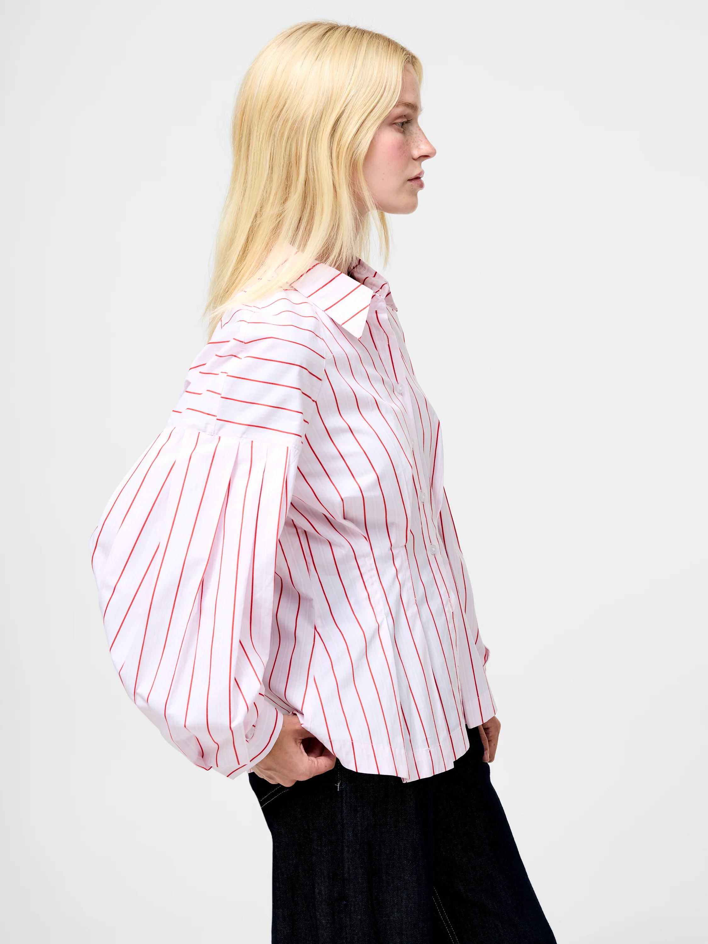 Cambria Dobby Pleat Stripe Shirt - Image 5