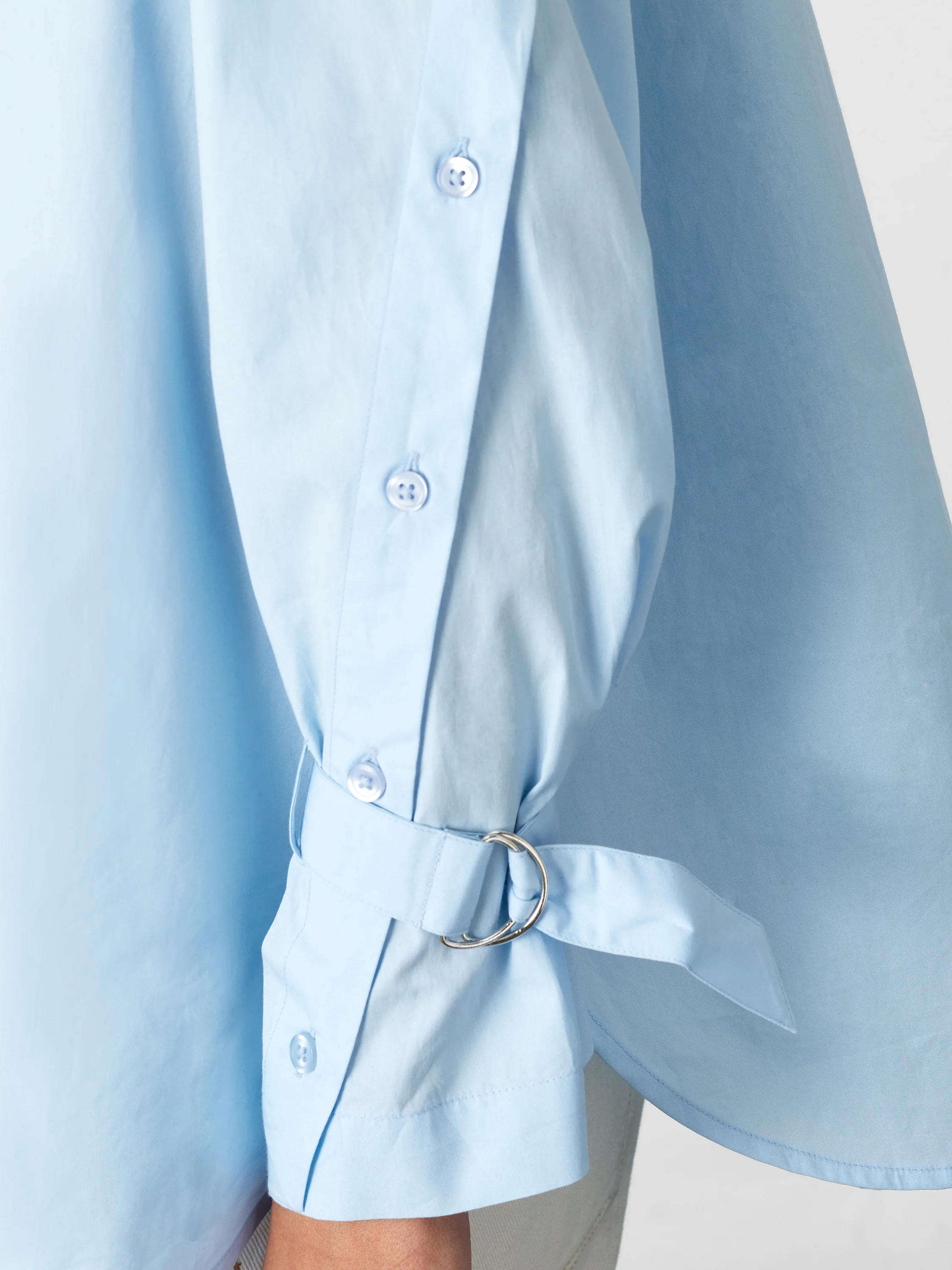 Cambria Longline Button Detail Sleeve Shirt - Image 5