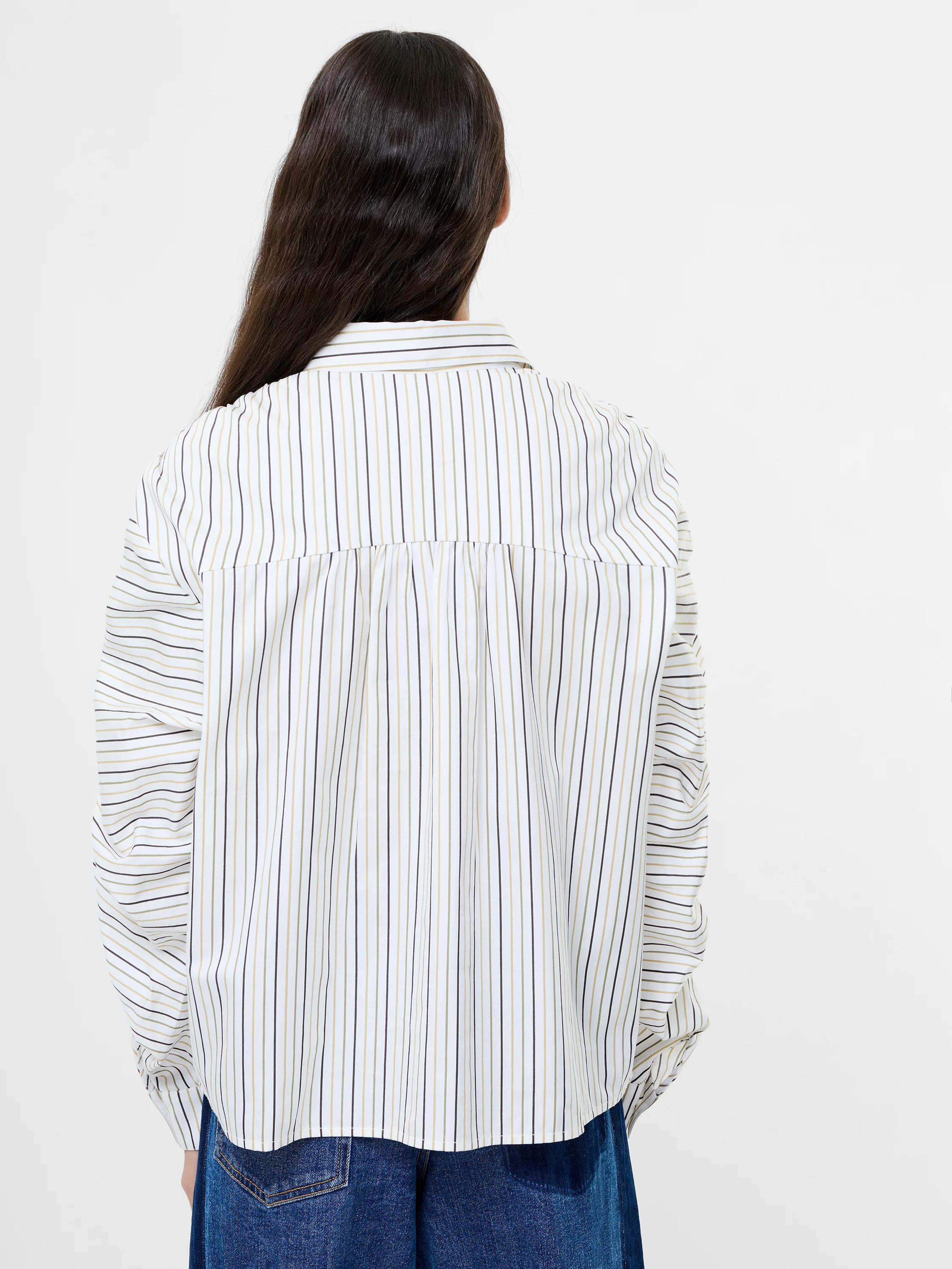 Cambria Stripe Cotton Button Down Shirt - Image 5