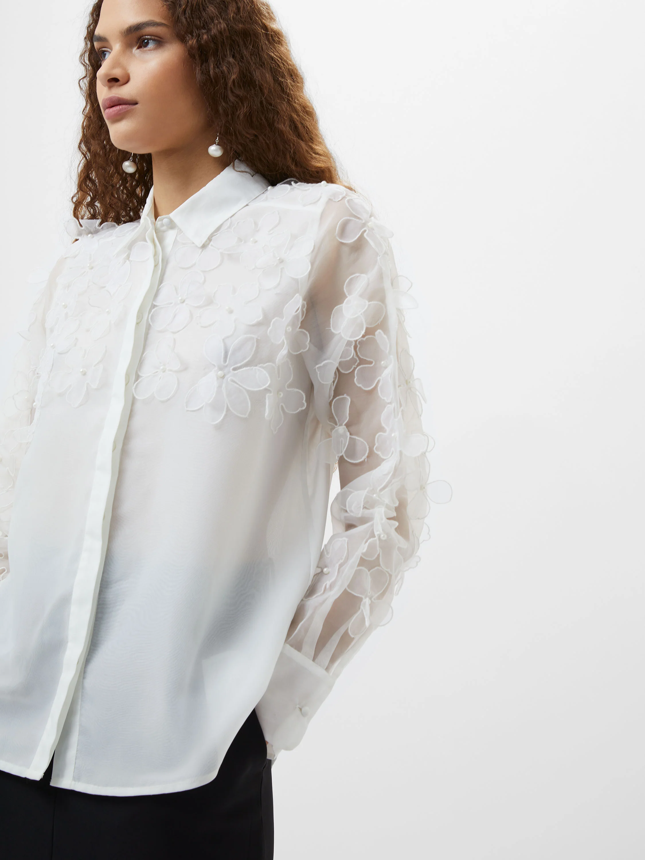 Camden 3D Floral Embellished Shirt - Image 2
