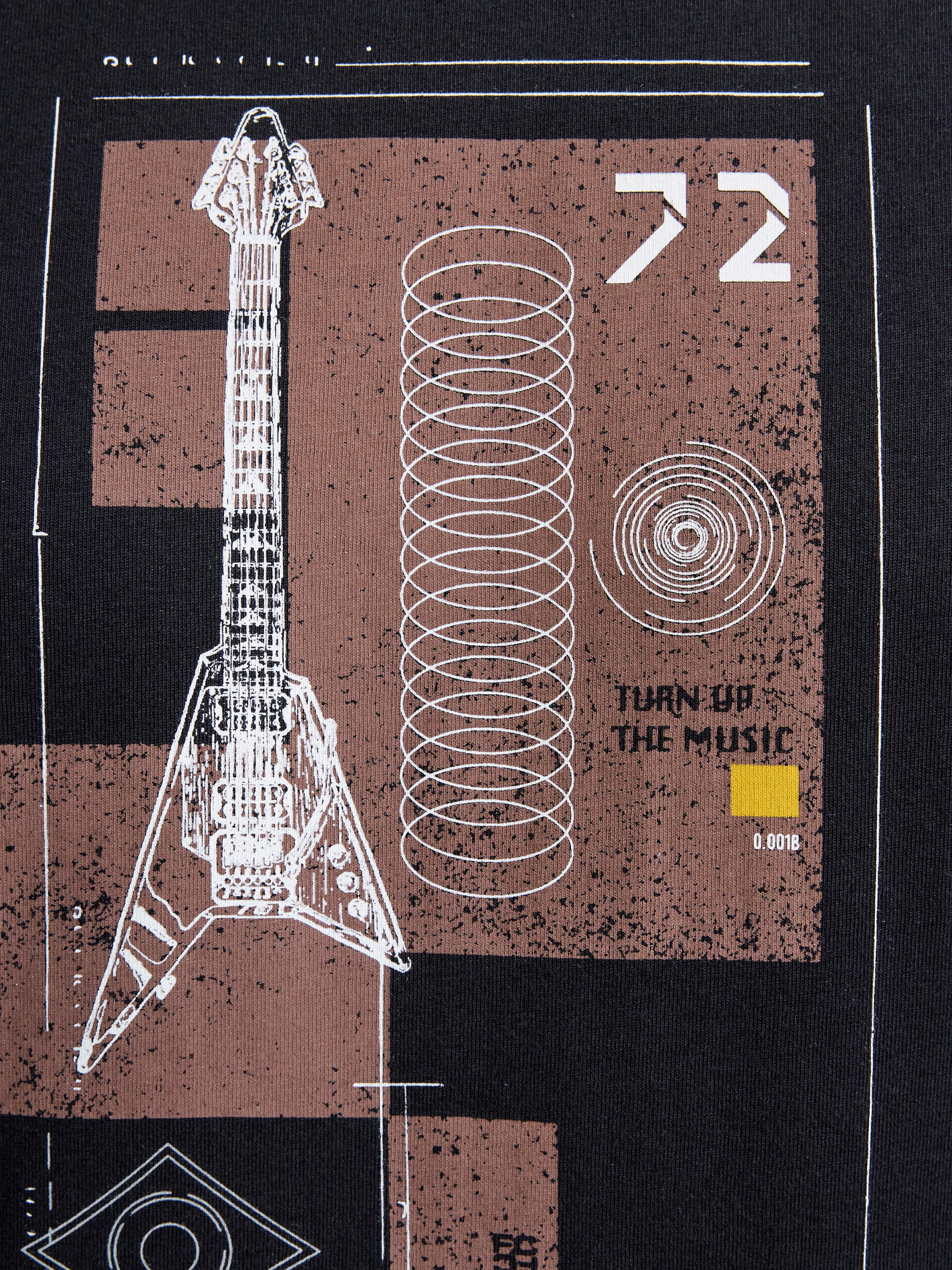 Camden Guitar Organic Graphic T-Shirt - Image 2