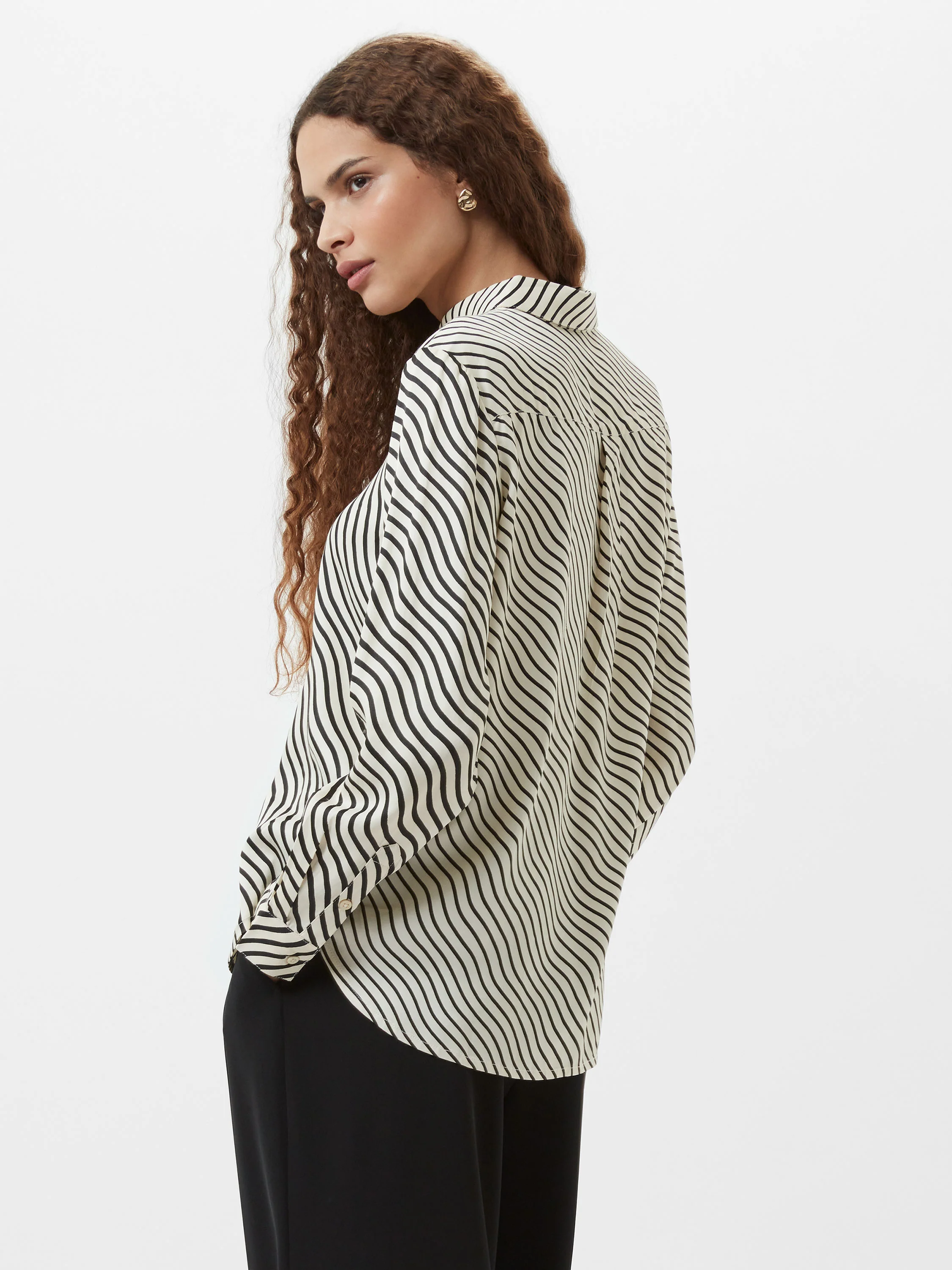 Candice Satin Stripe Shirt - Image 4