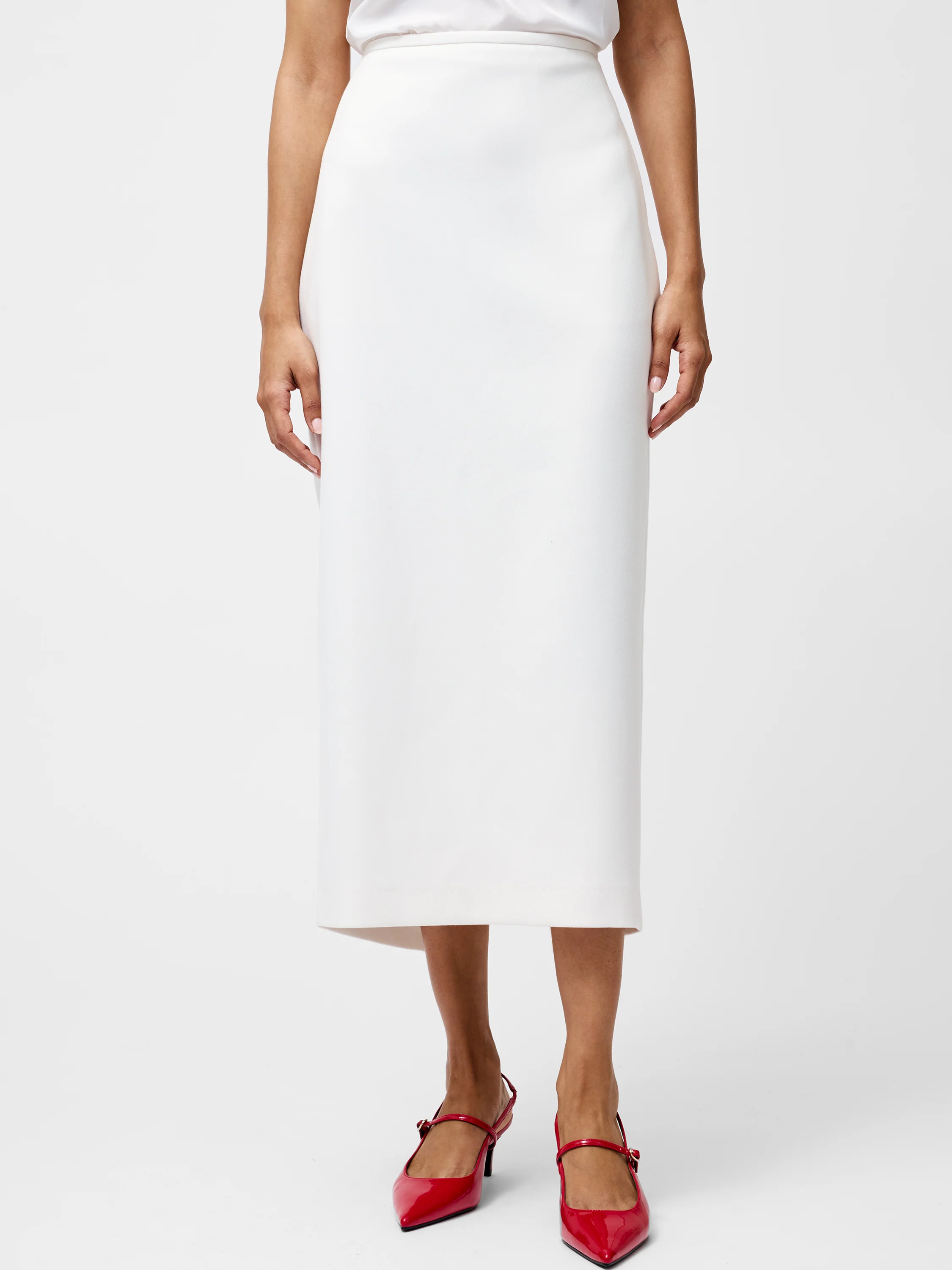 Cannes Twill Split Midi Skirt - Image 4
