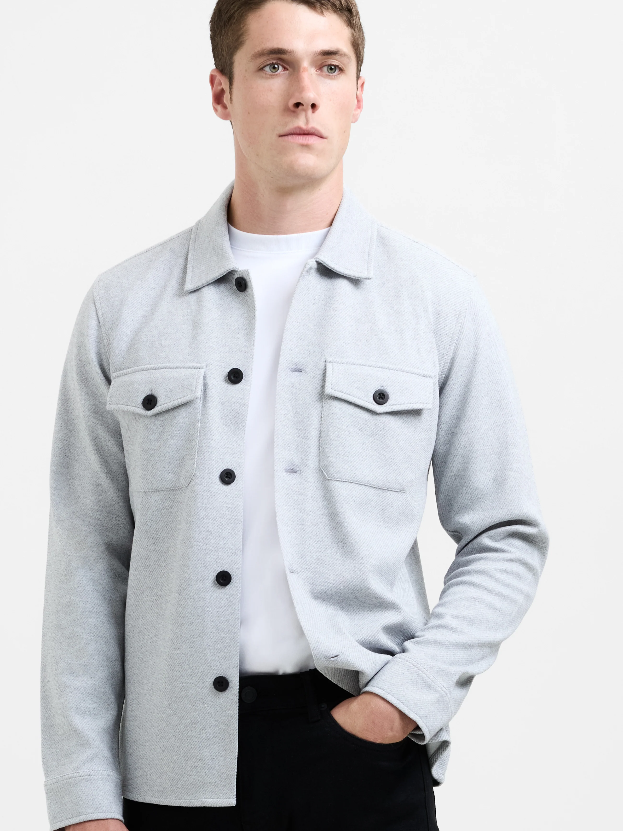 Canvas Jersey Overshirt - Image 4