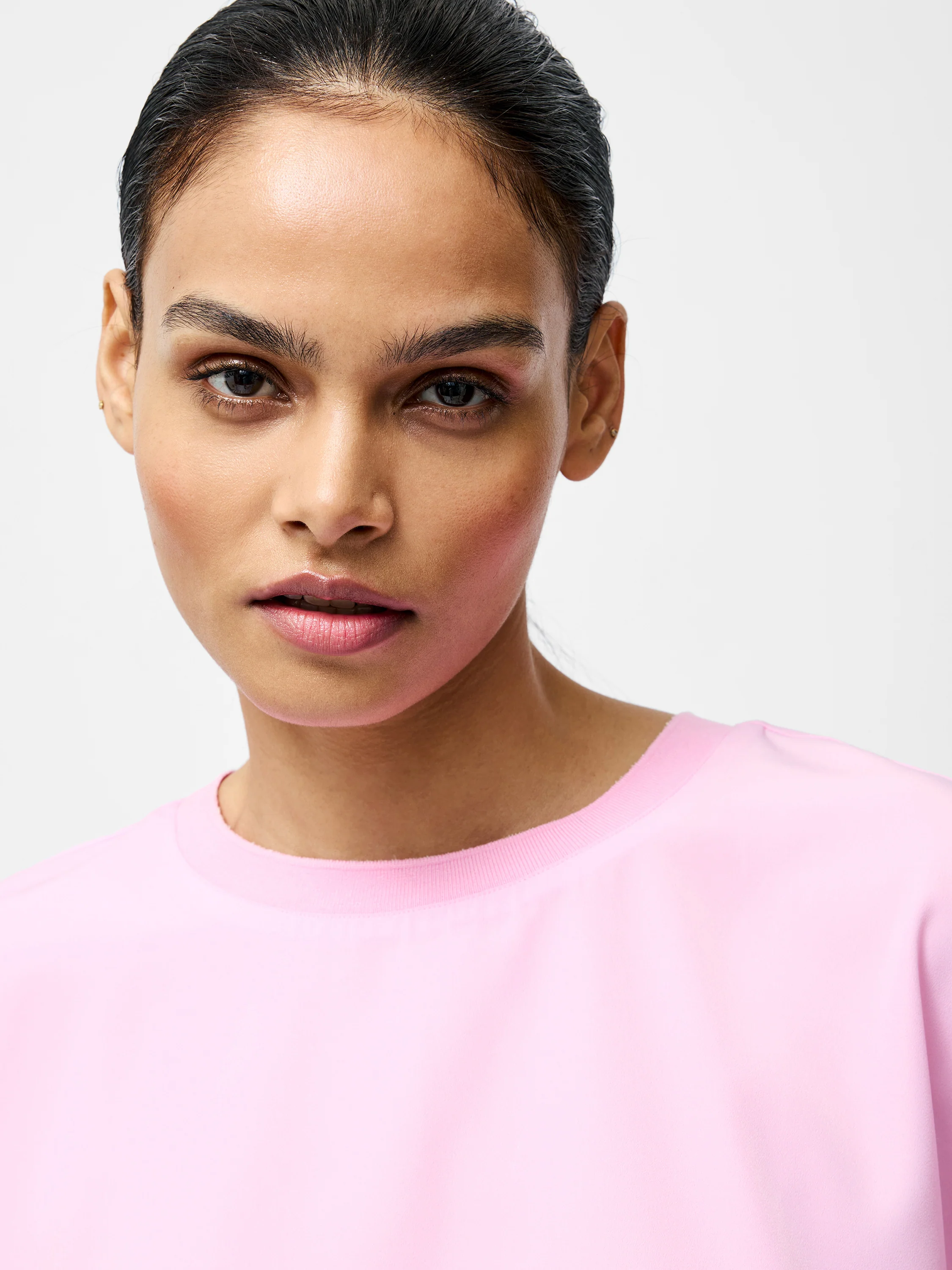 Capriana Crepe Crew Neck Top - Image 3
