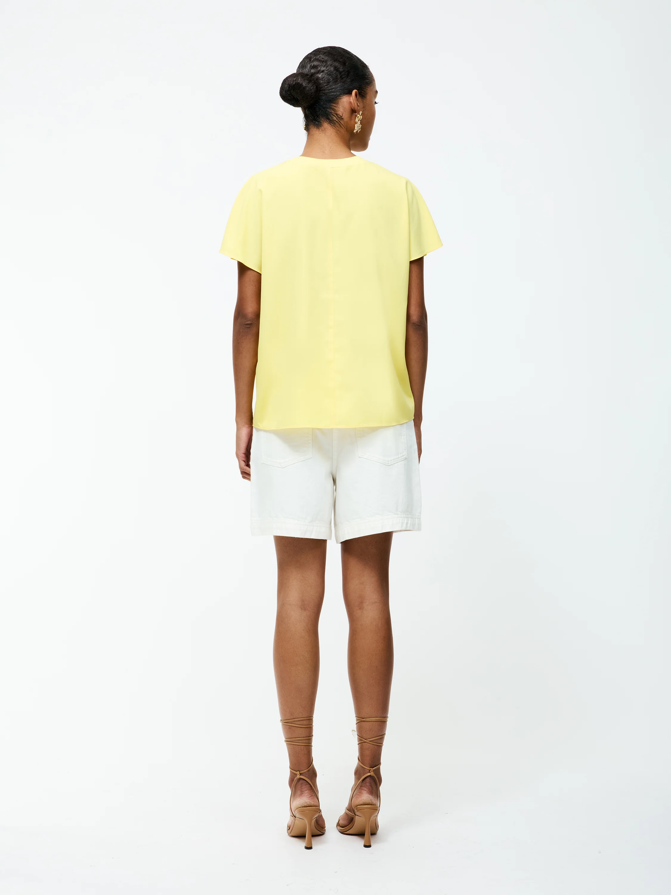 Capriana Crepe Crew Neck Top - Image 3