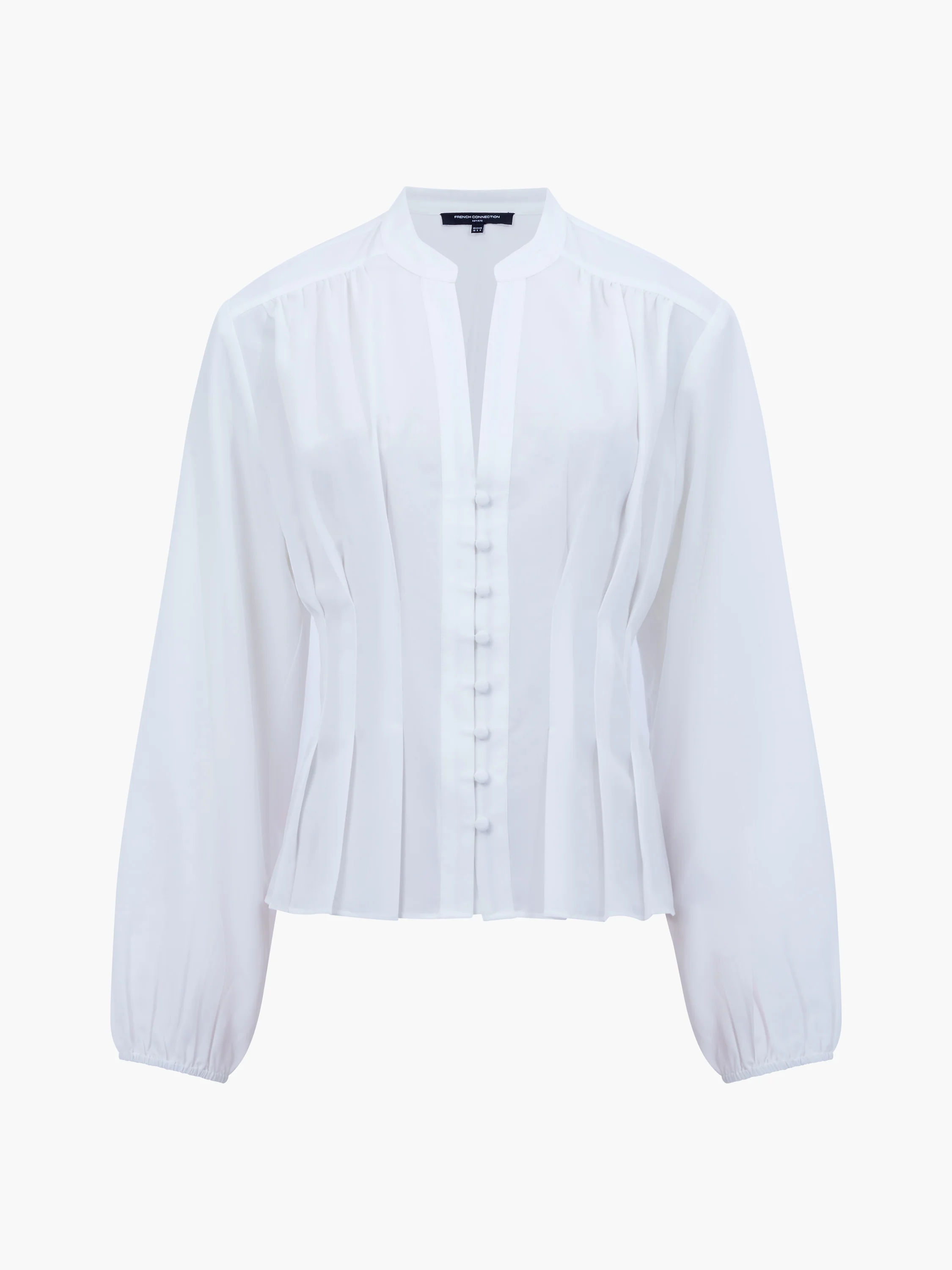 Capriana Crepe Pleat Button Down Top - Image 7