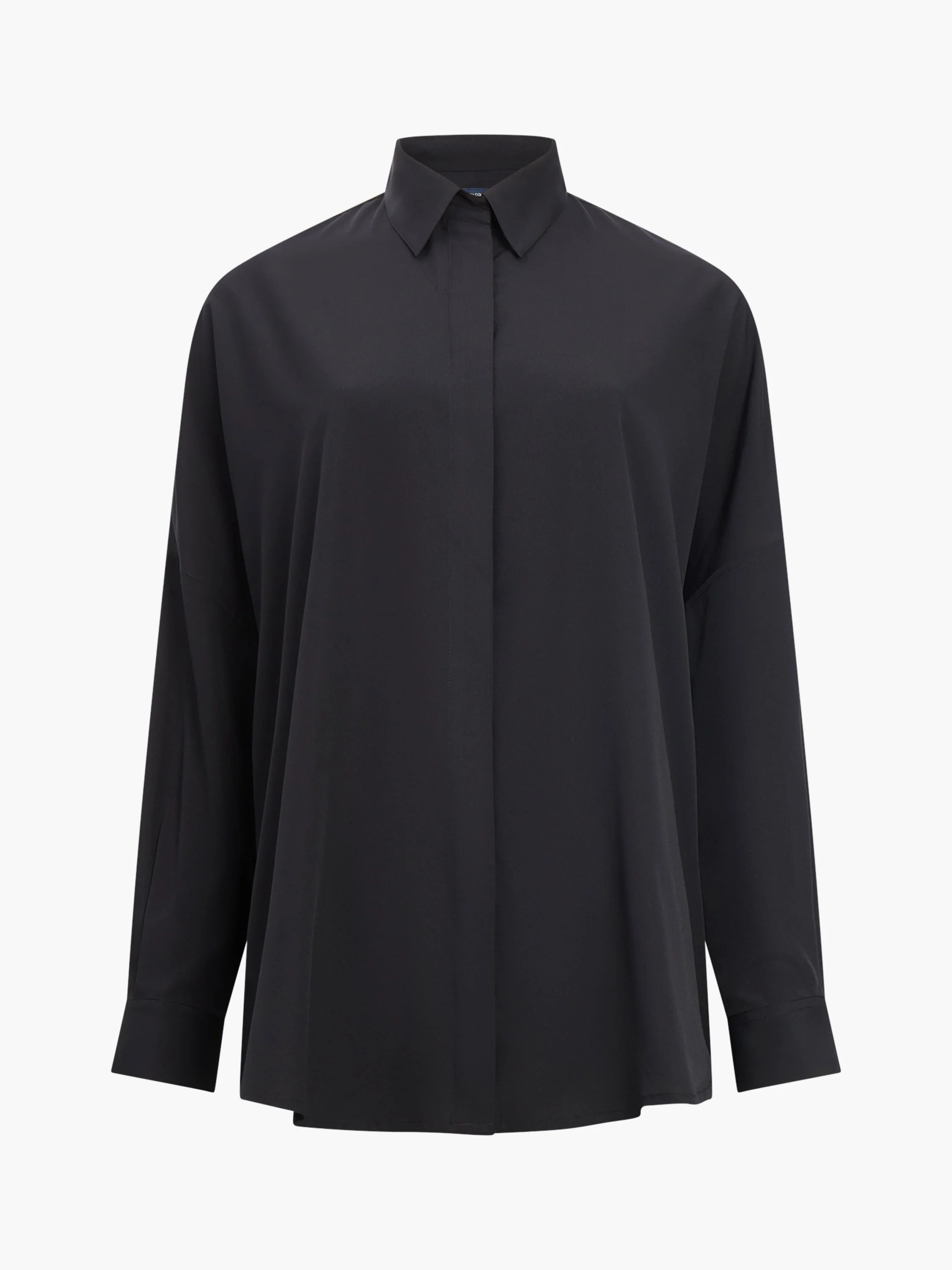 Caprina Recycled Crepe Long Sleeve Button Shirt - Image 6
