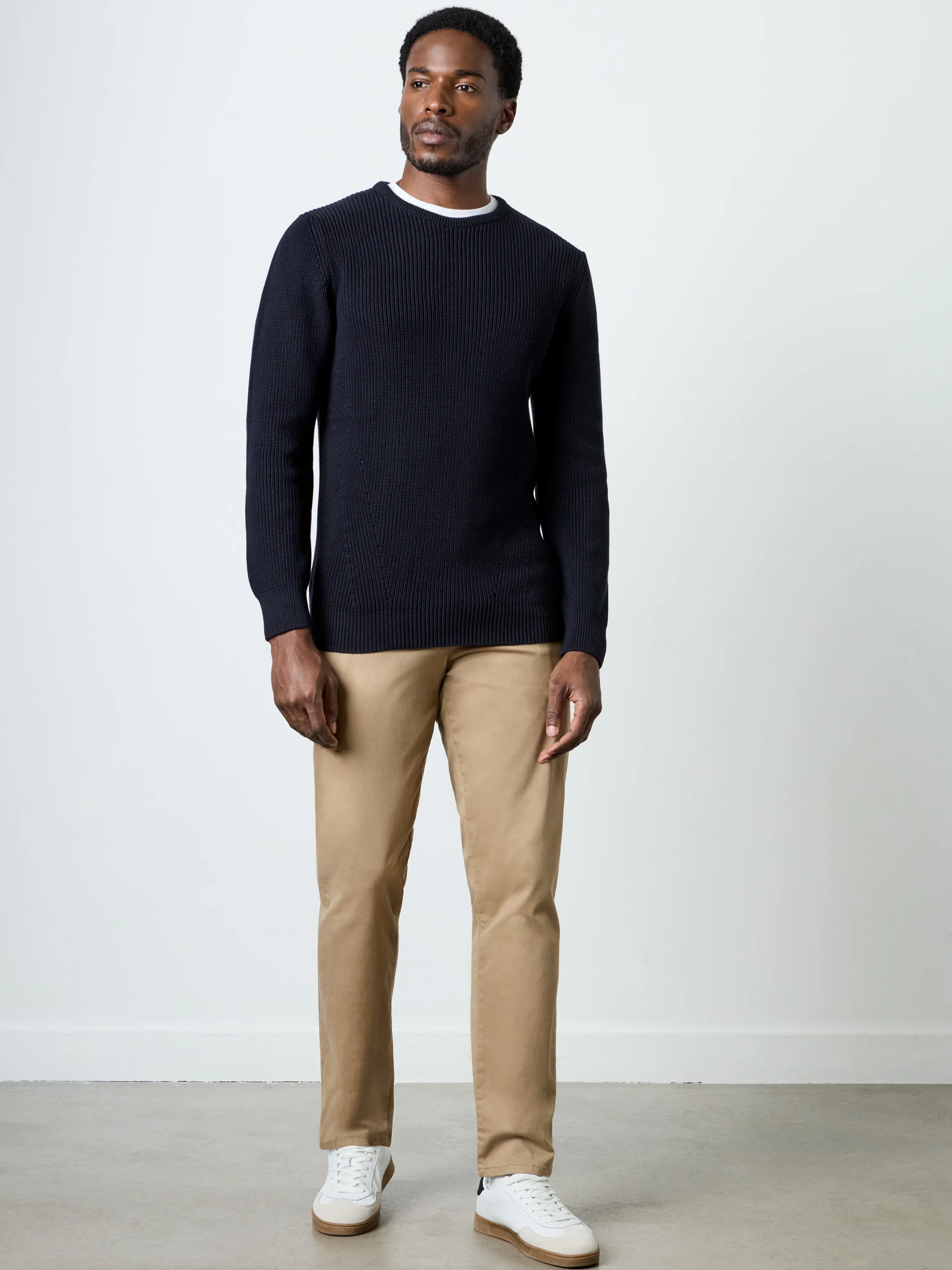Cardigan Stitch Crew Neck Jumper - Image 2