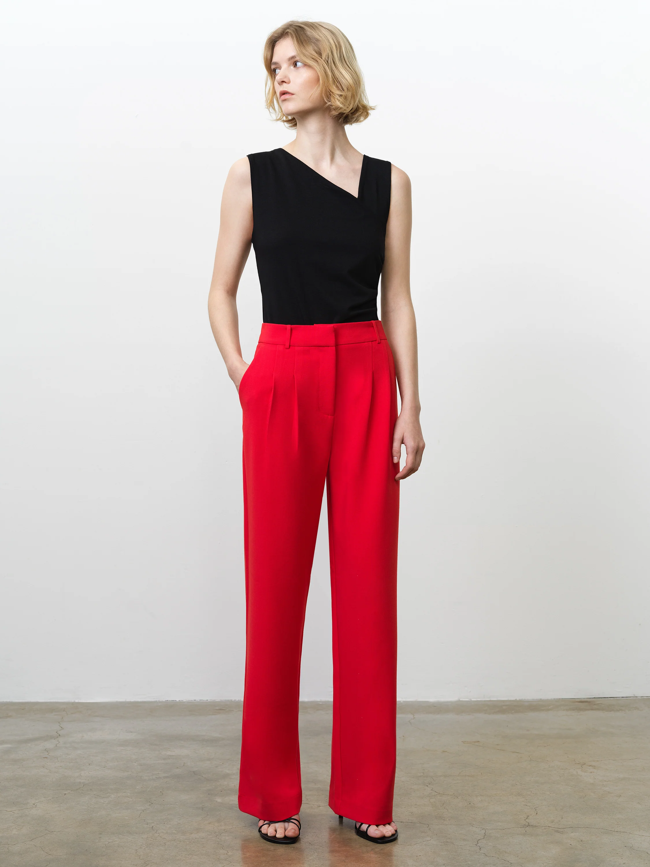 Carlie Tailored Wide Leg Trousers - Image 3