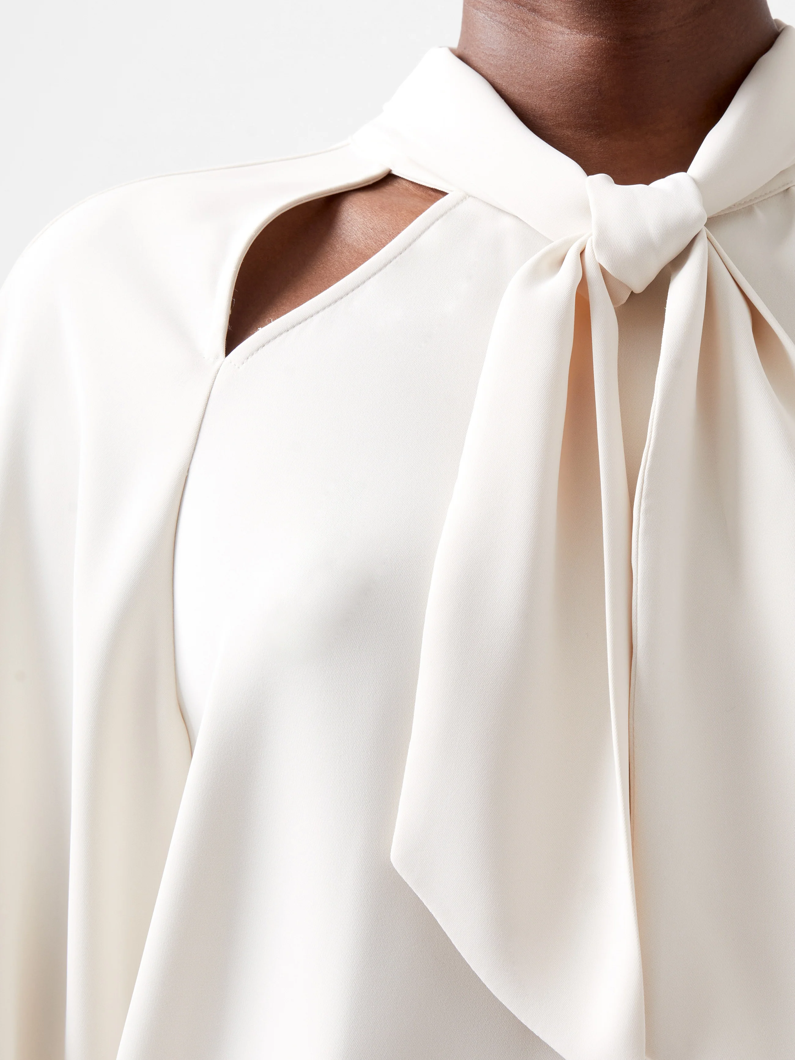 Carmen Recycled Crepe Tie Blouse - Image 3