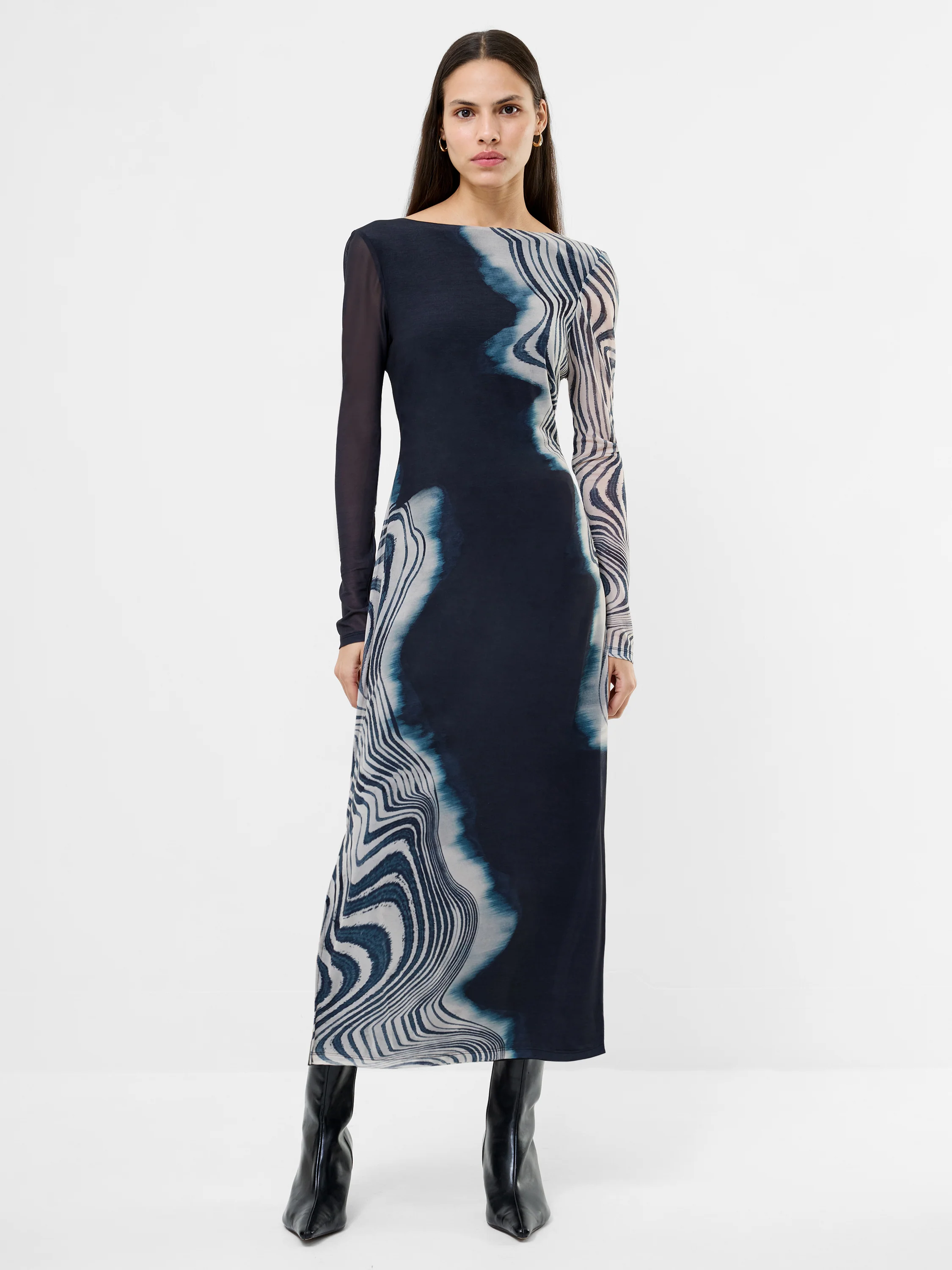 Celeste Shuri Mesh Midi Dress - Image 2