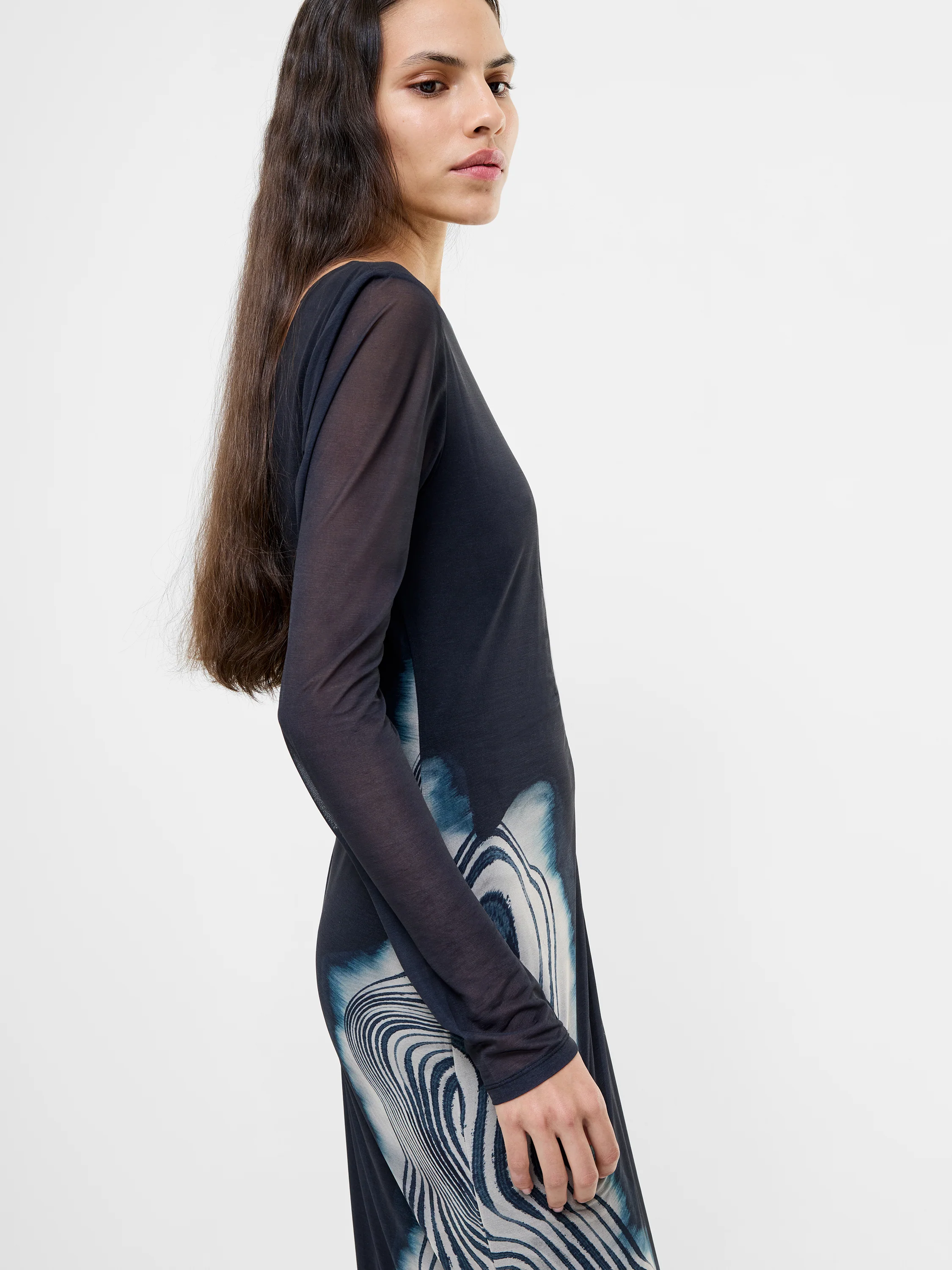 Celeste Shuri Mesh Midi Dress - Image 4