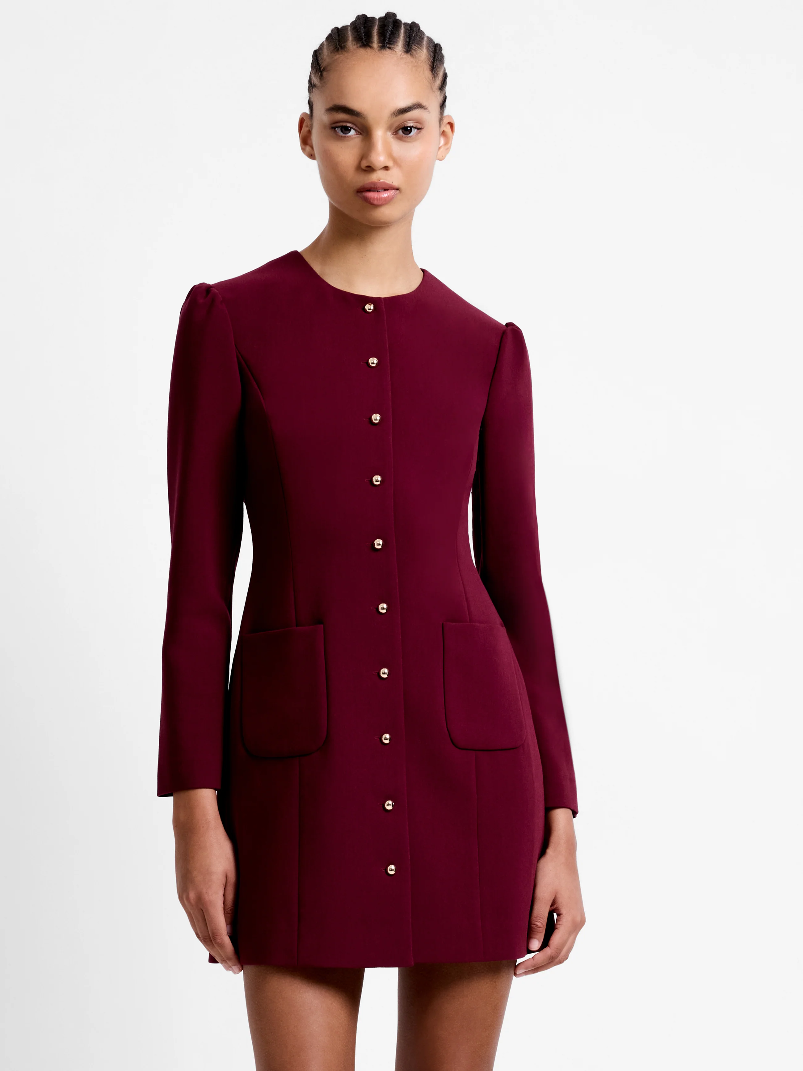 Celie Button Through Mini Dress