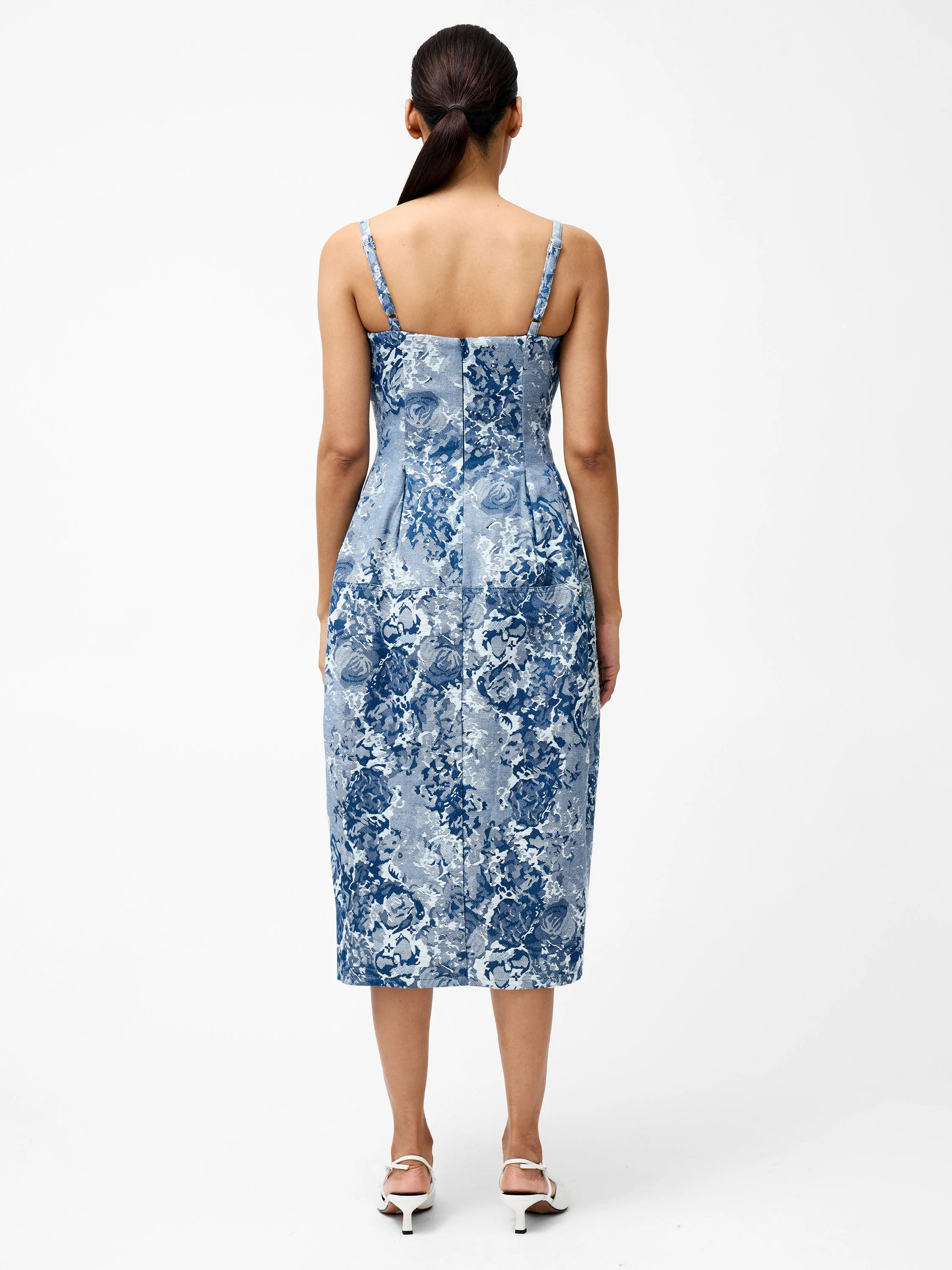 Charlotte Denim Jacquard Dress - Image 5