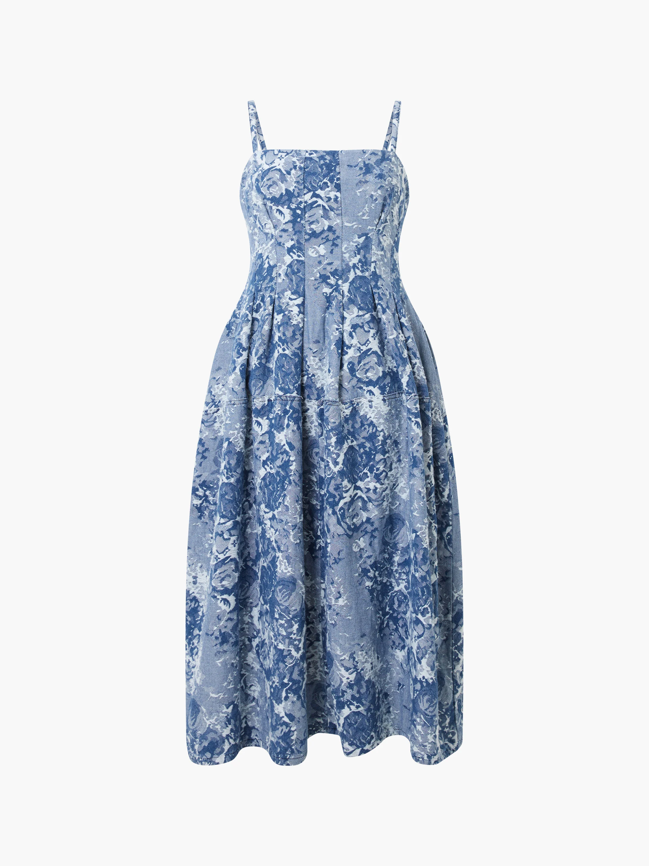 Charlotte Denim Jacquard Dress - Image 6
