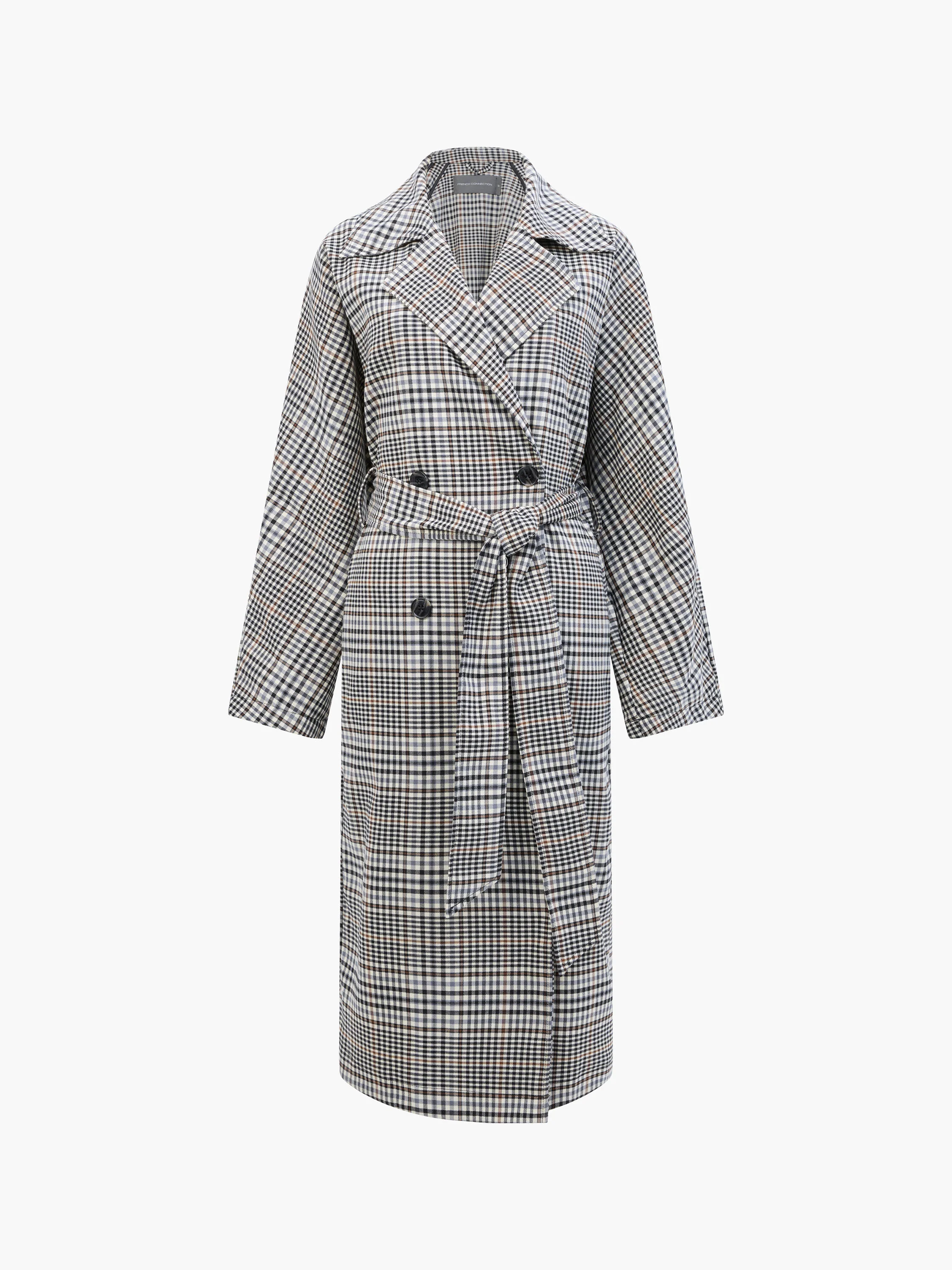 Check Trench Coat - Image 6