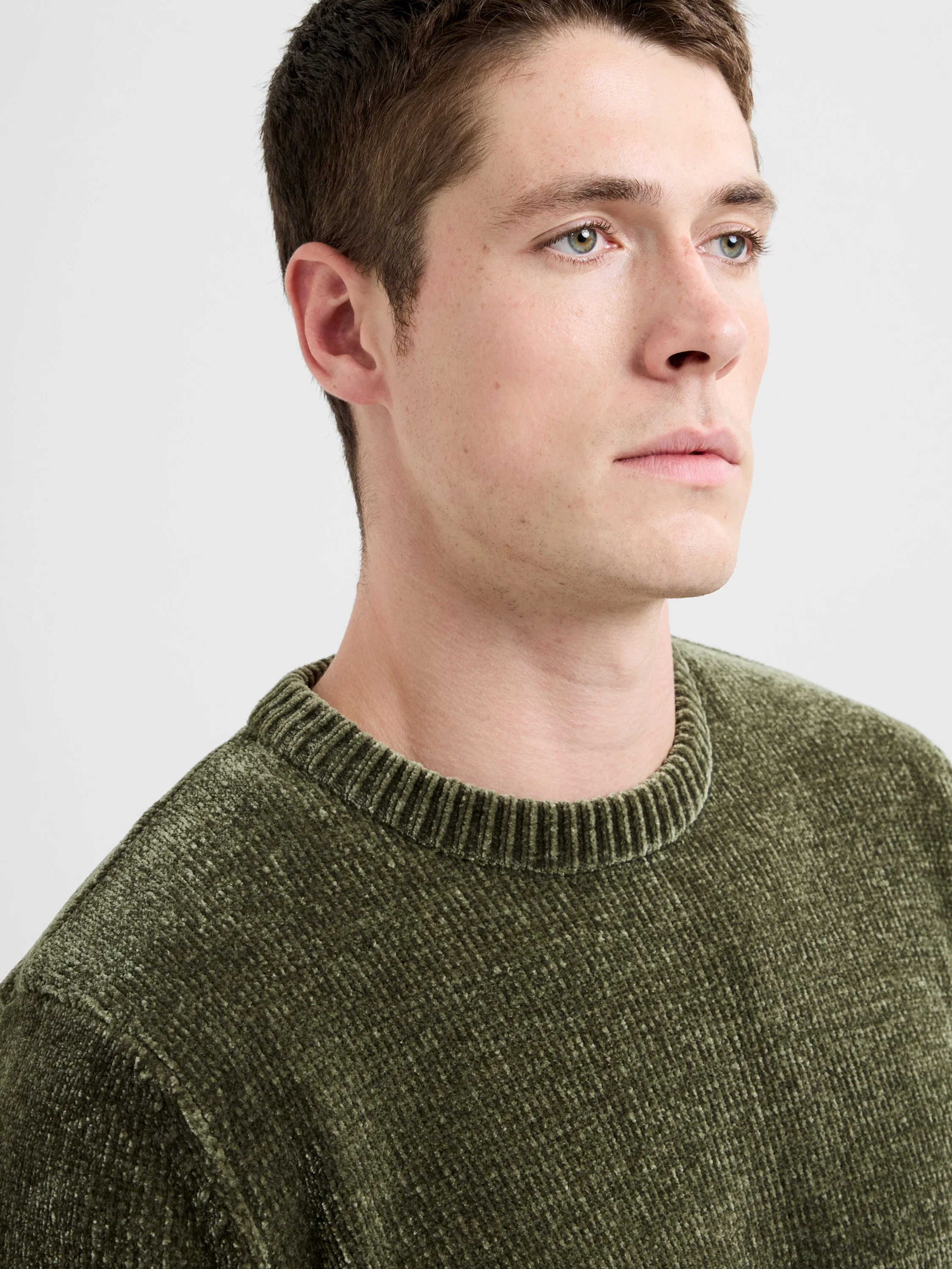 Chenille Crew Neck Jumper - Image 3
