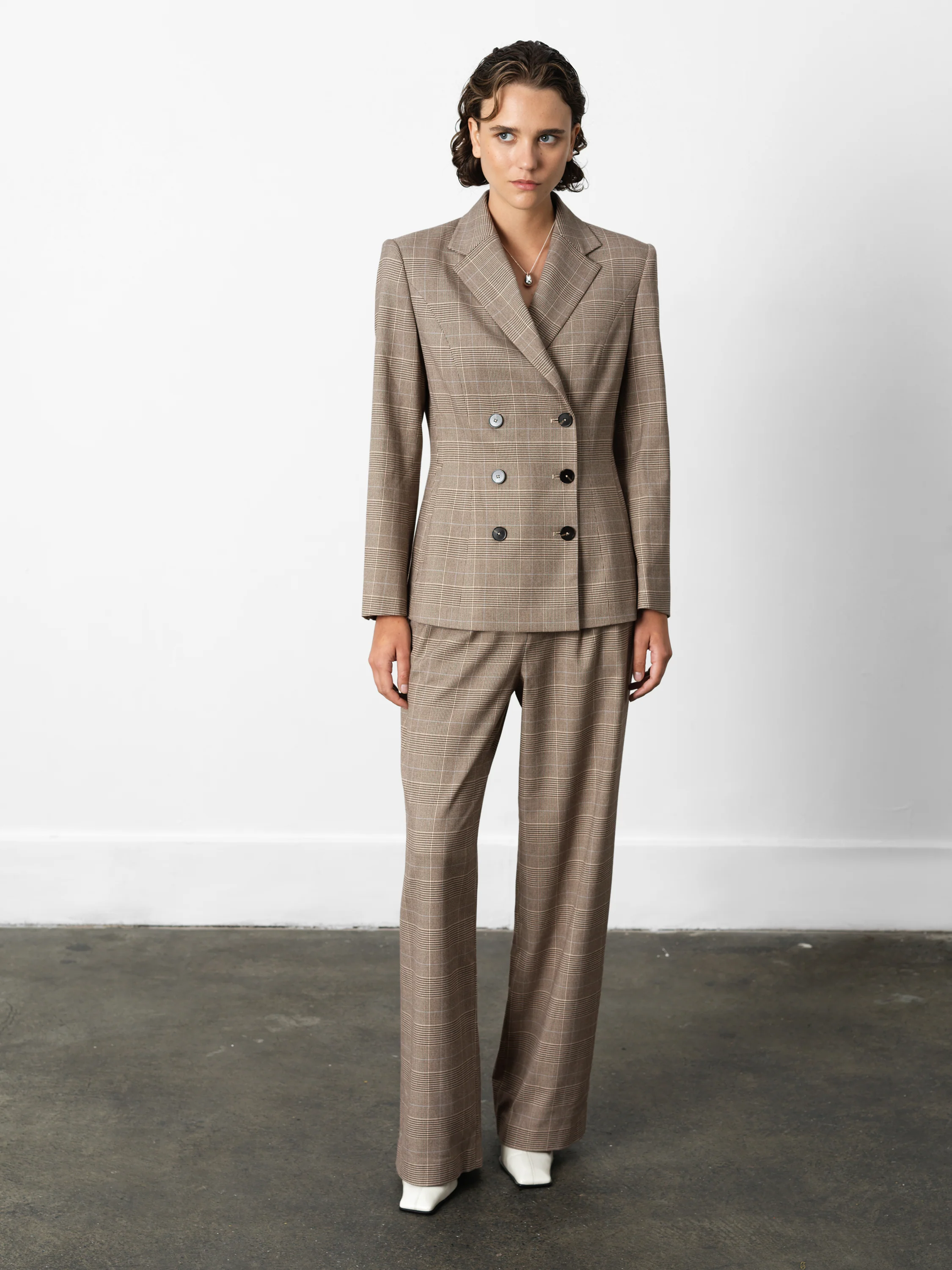 Chester Check Cinched Blazer
