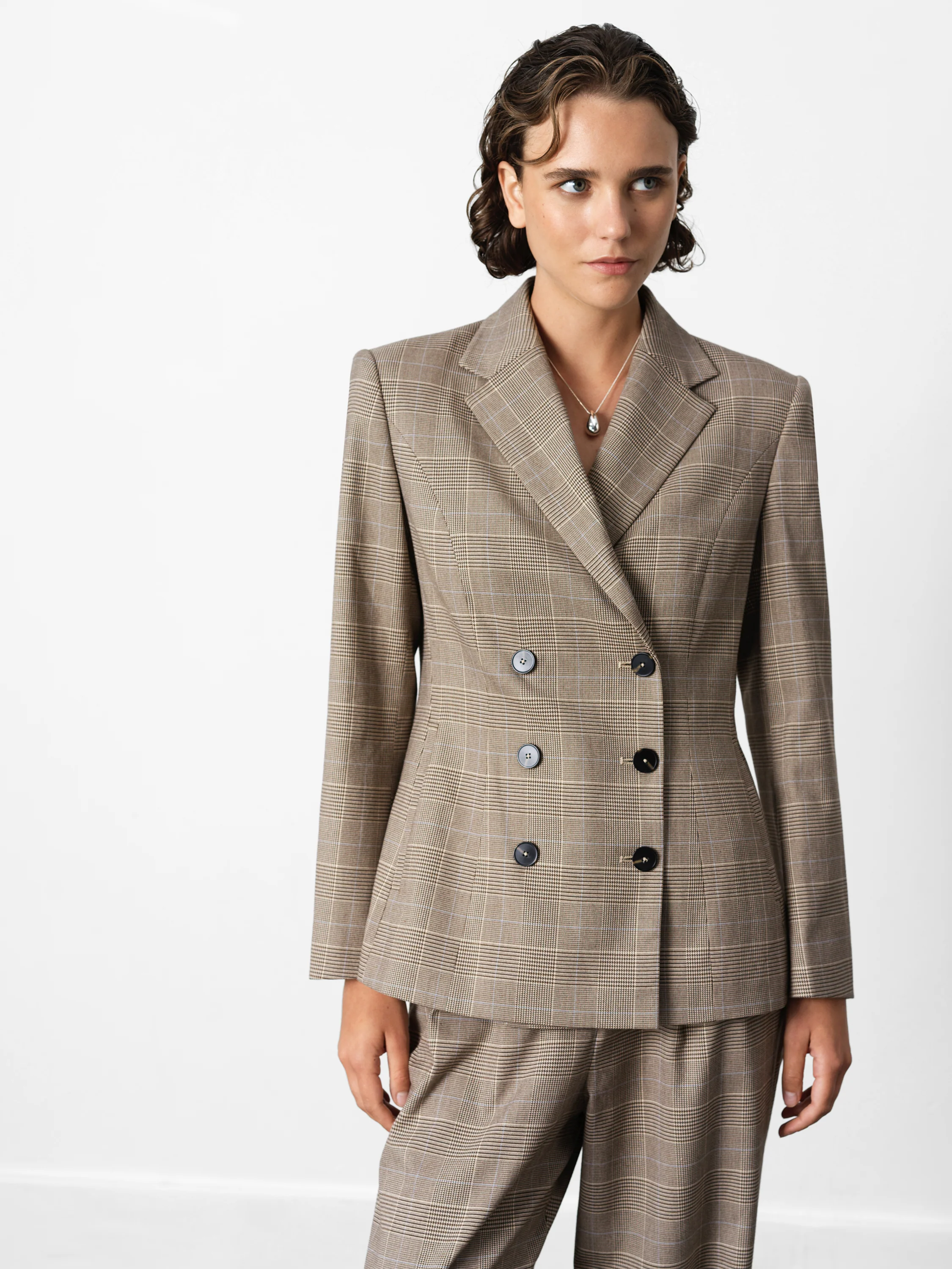 Chester Check Cinched Blazer - Image 2