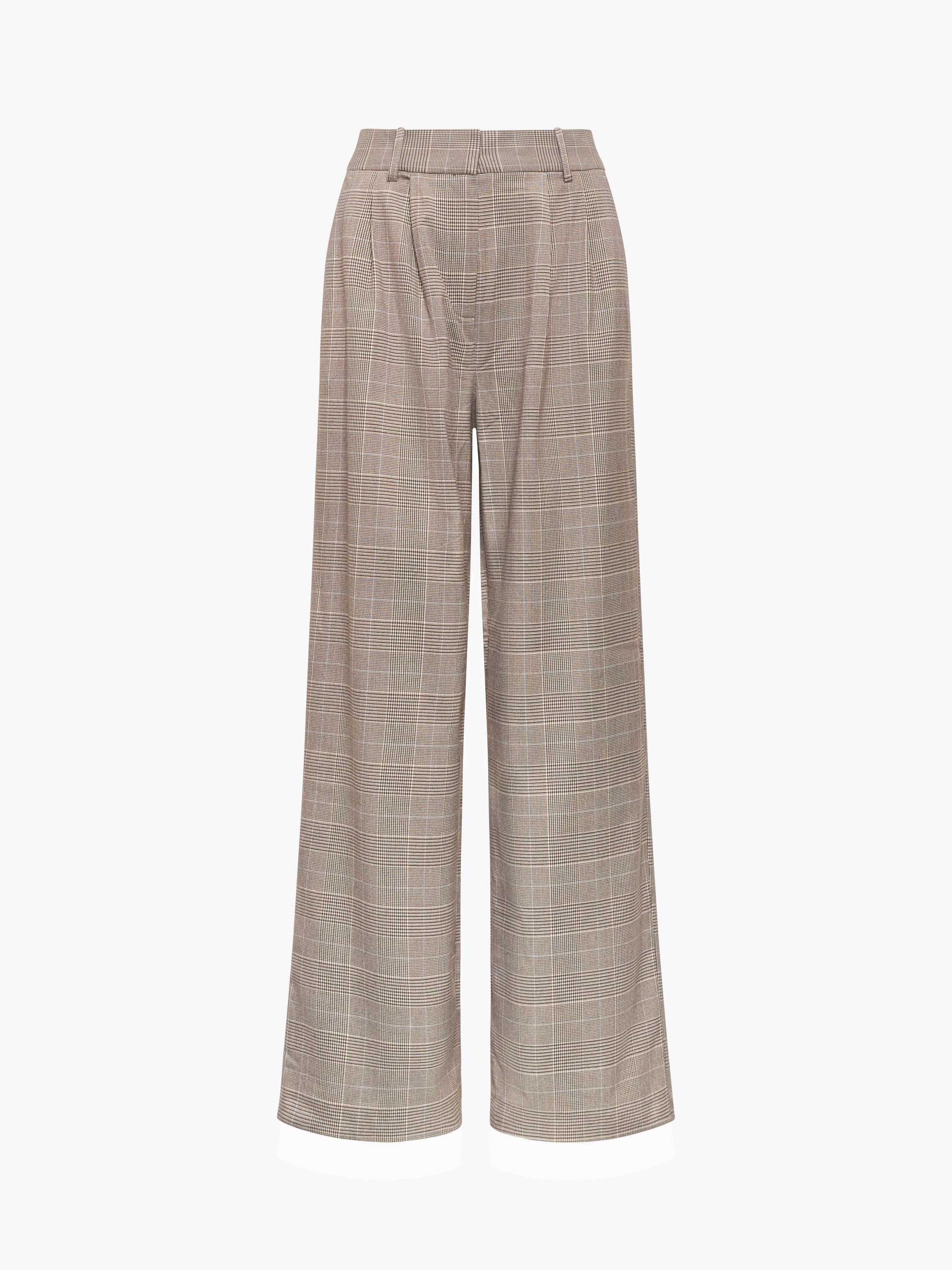Chester Check Wide Leg Trousers - Image 6