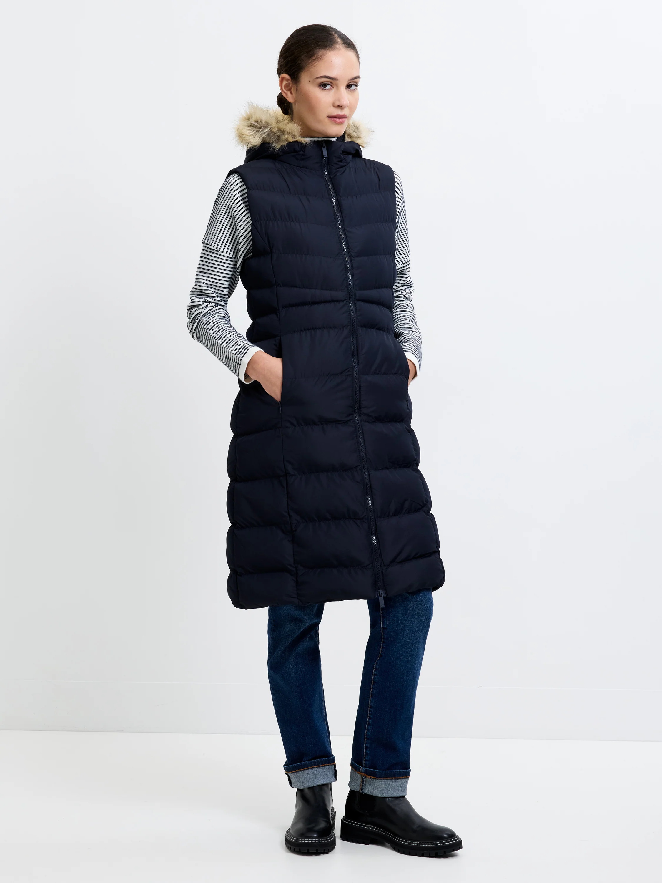 Chevron Parka Gilet
