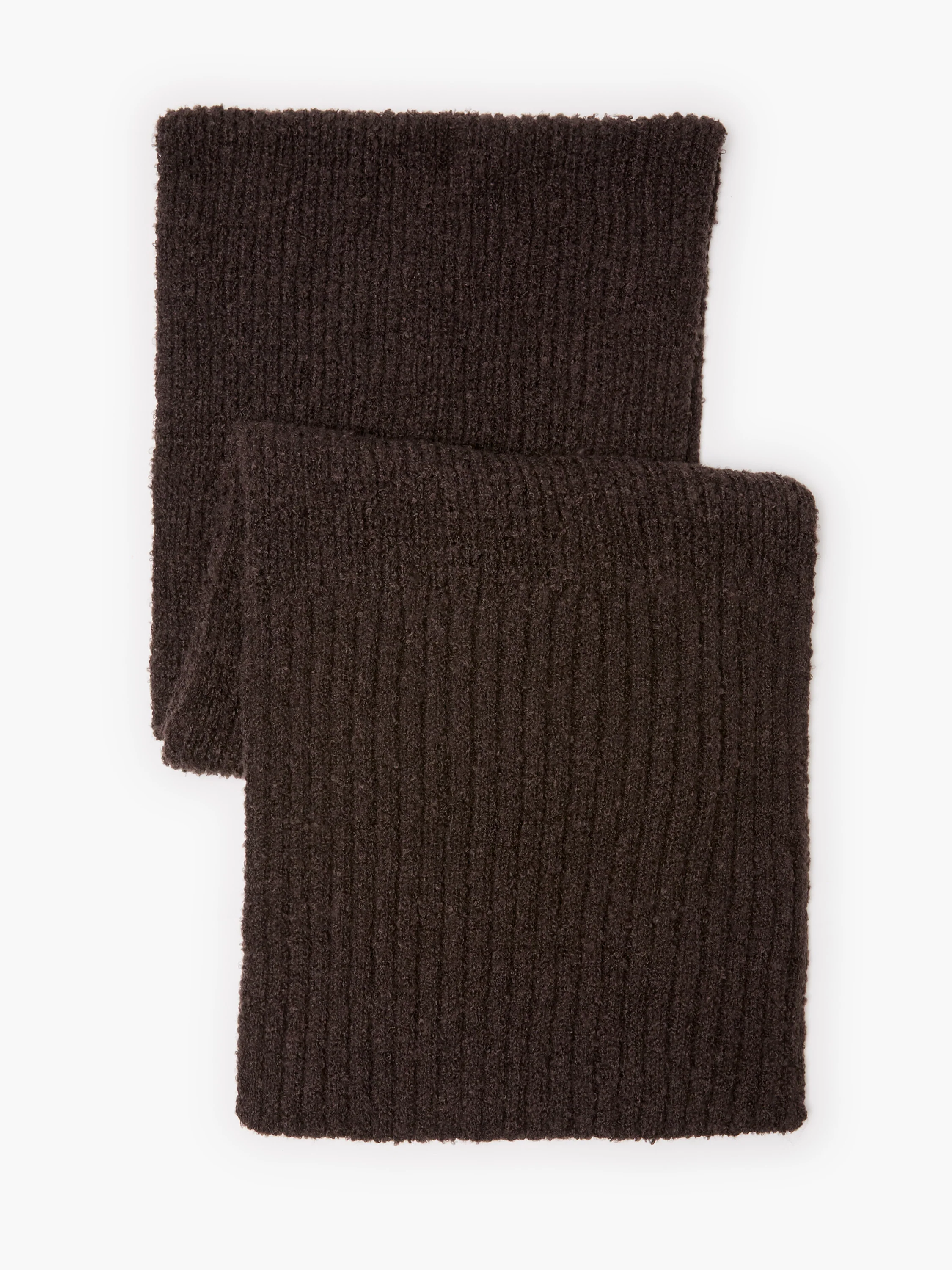 Chocolate Boucle Scarf