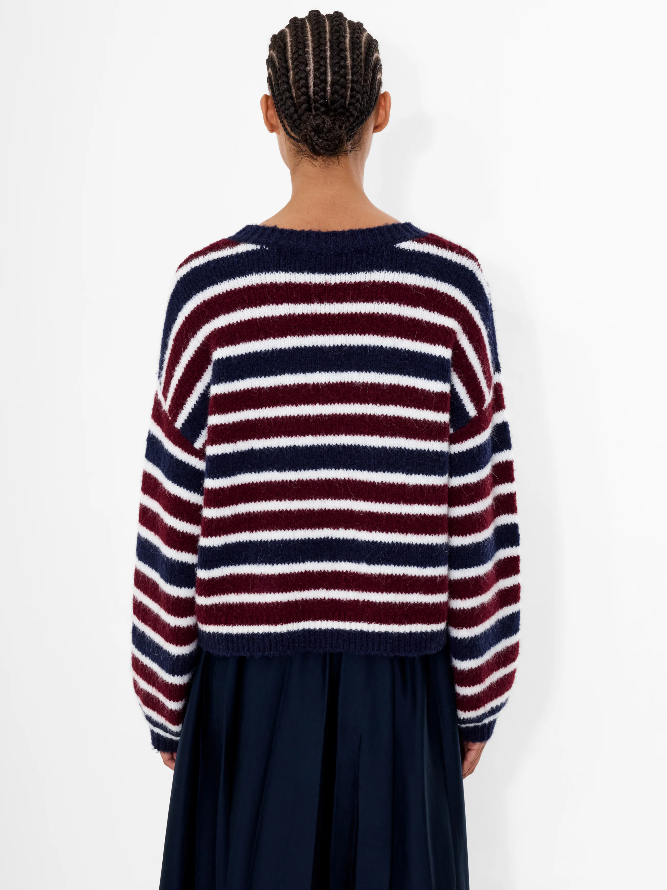 Chunky Alpaca Stripe Pullover Jumper - Image 5