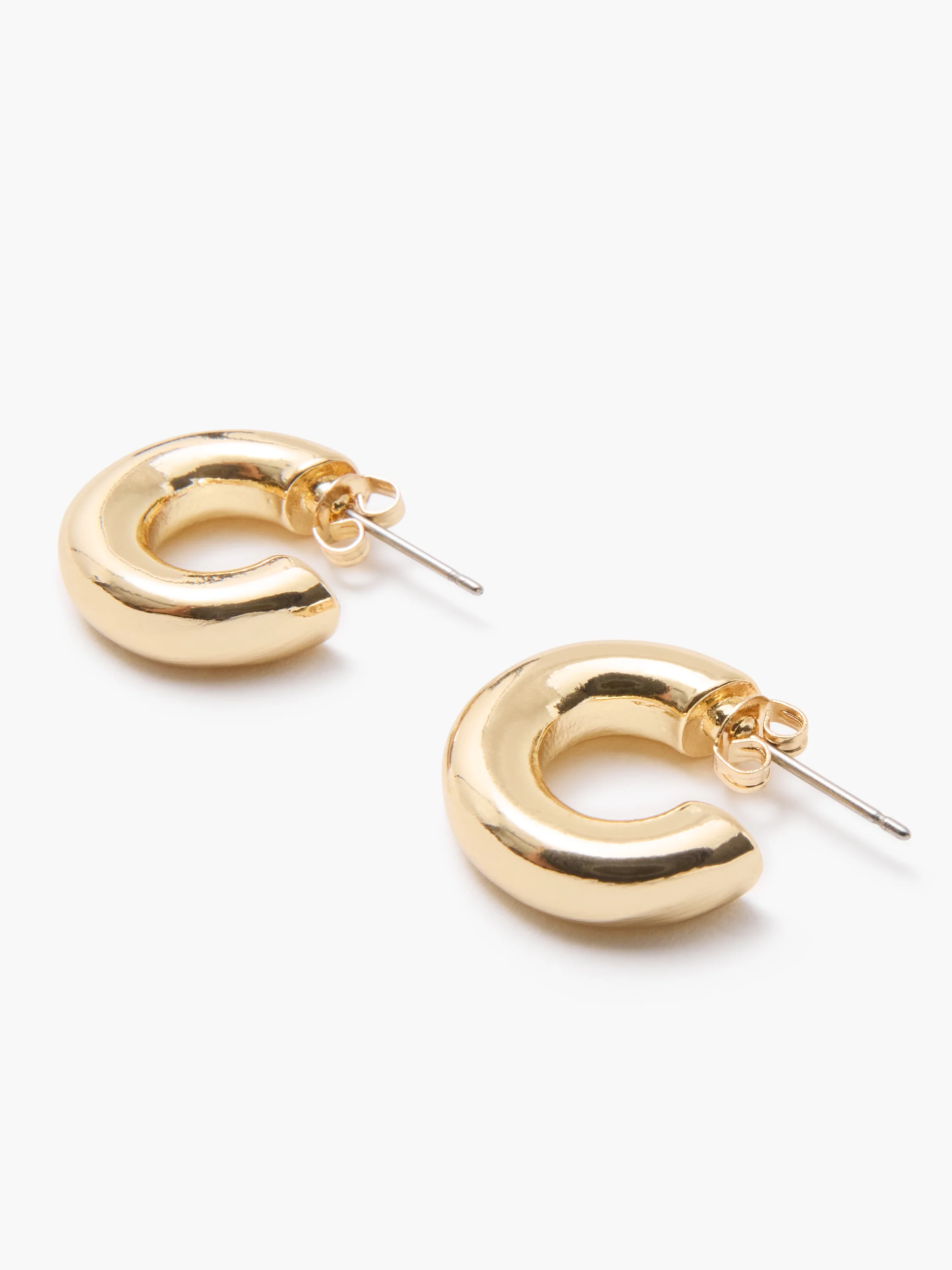 Chunky Half Hoop Earrings - Image 2