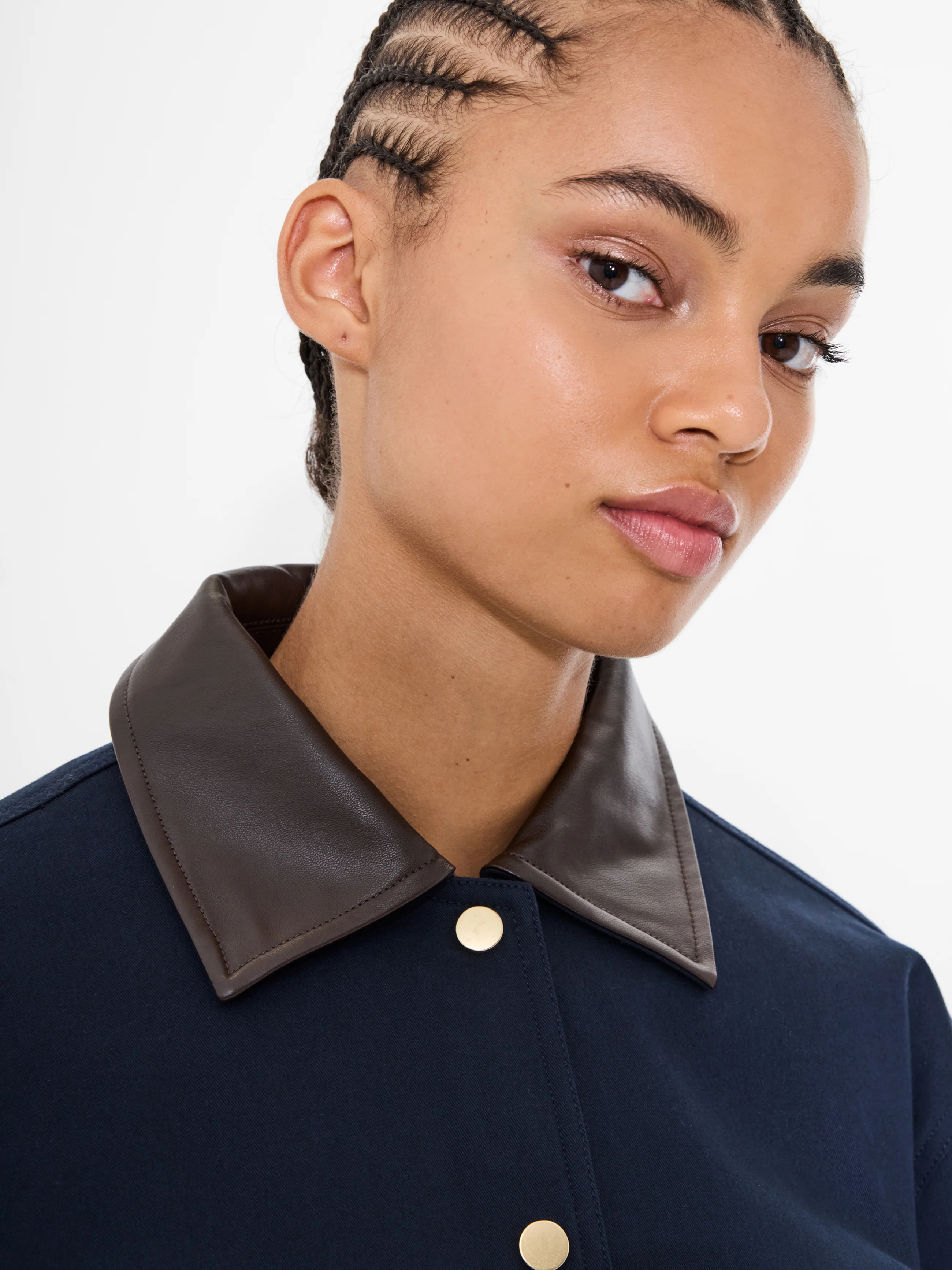 Contrast Collar Barn Jacket - Image 4