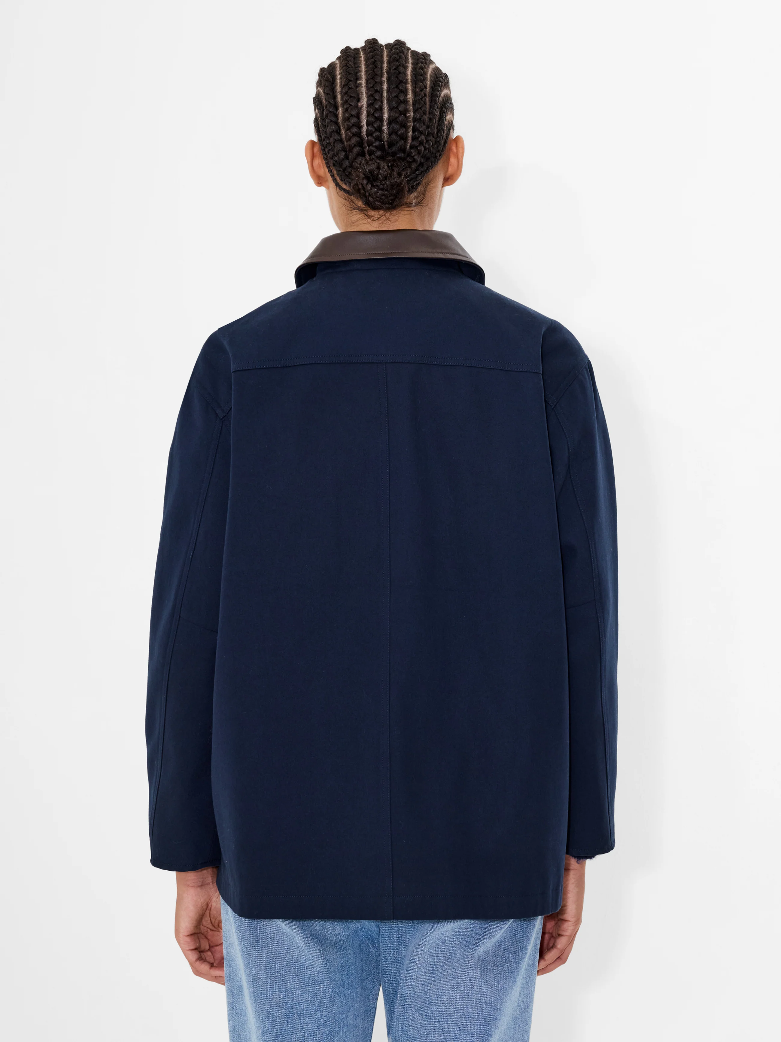 Contrast Collar Barn Jacket - Image 5