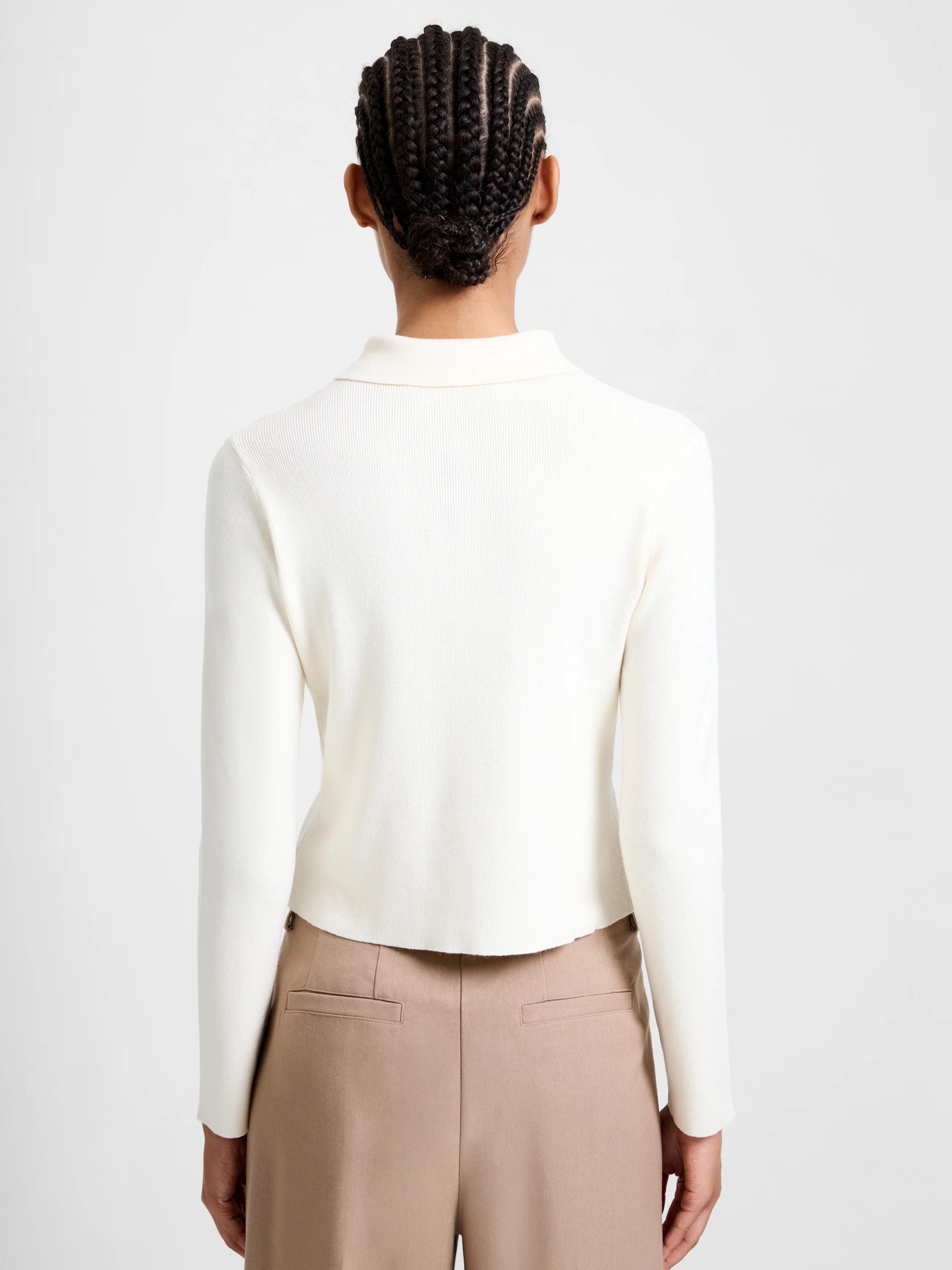 Cosysoft Knit Button Down Long Sleeve Top - Image 5