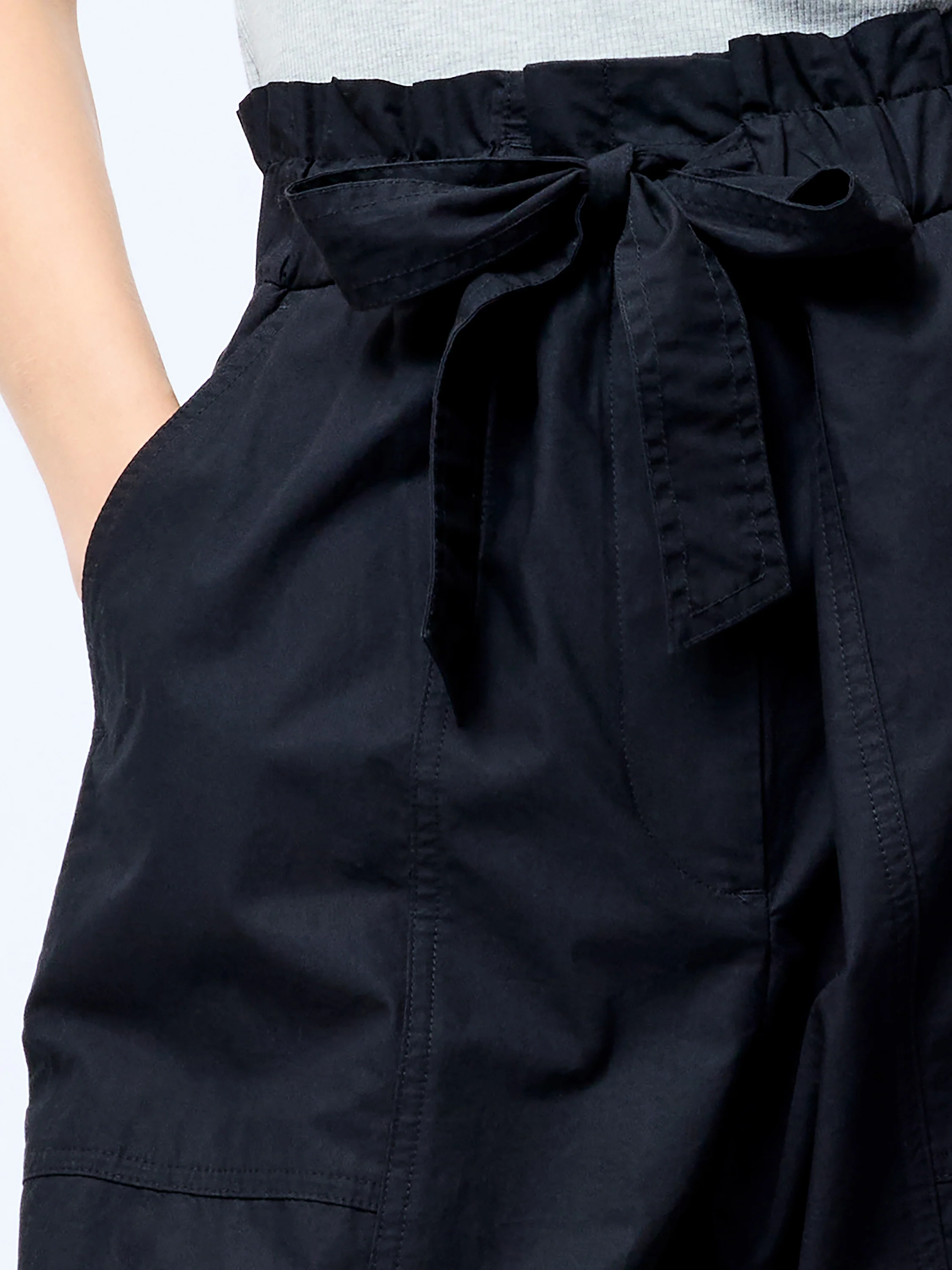 Cotton Paper Bag Trousers - Image 2