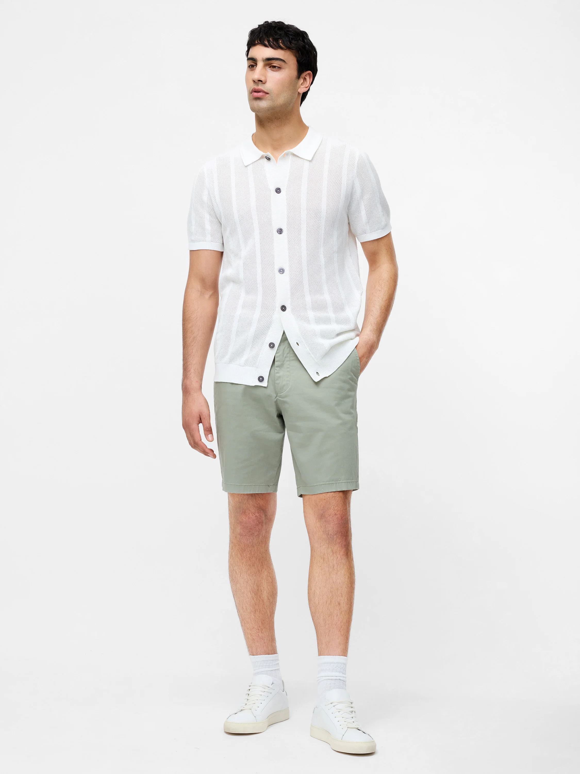 Cotton Stretch Chino Shorts - Image 3